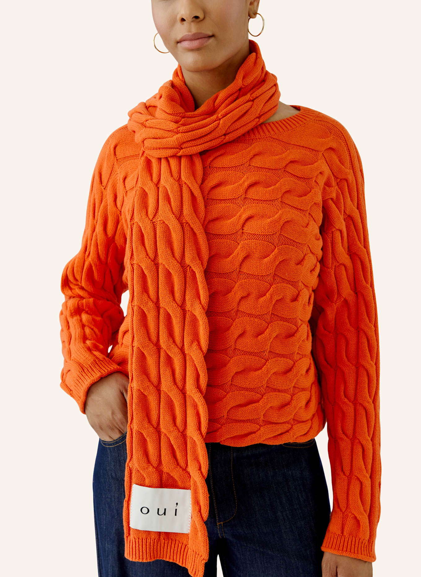 oui Oui Scarf: ORANGE