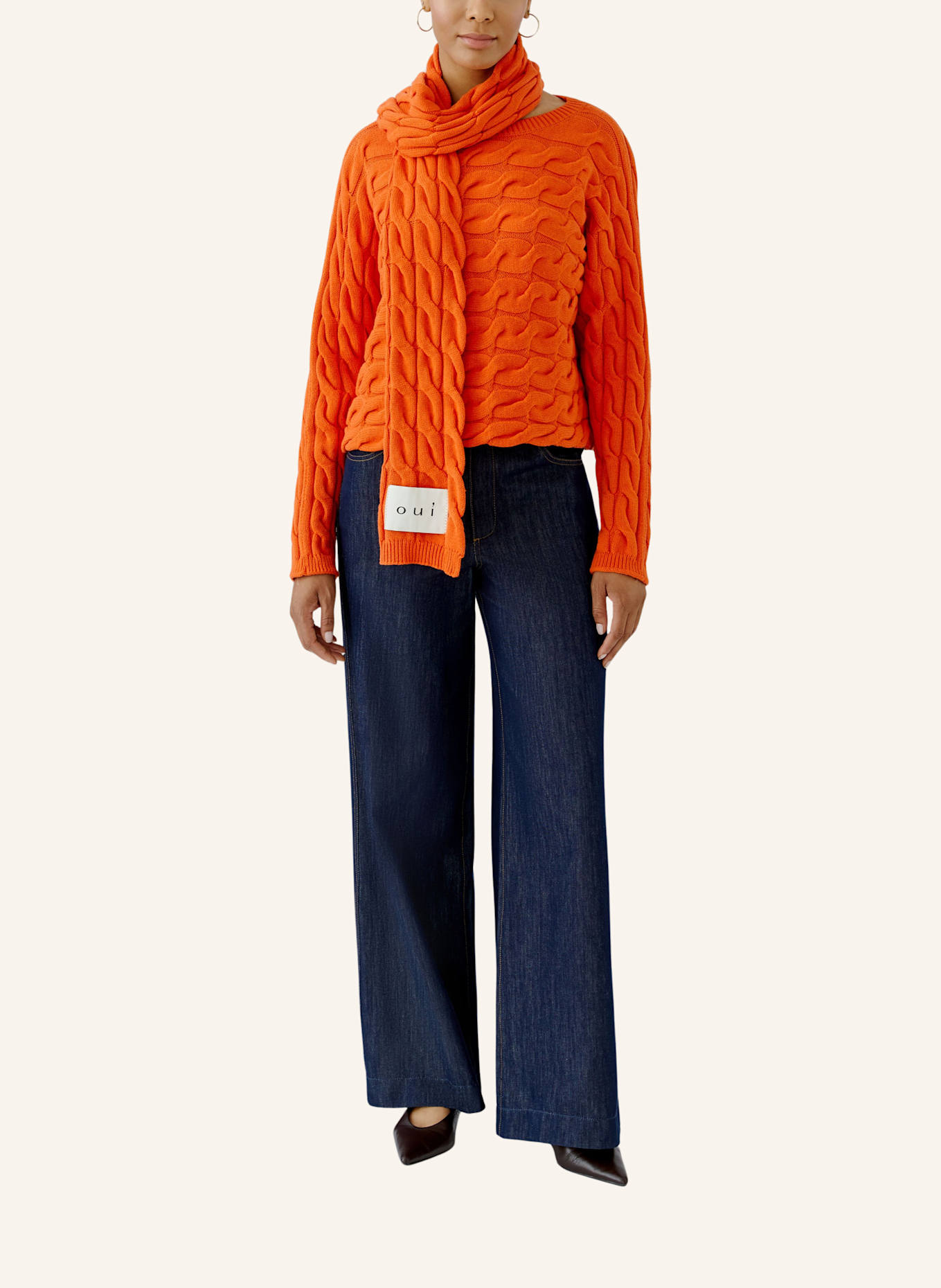 oui Oui Scarf: ORANGE