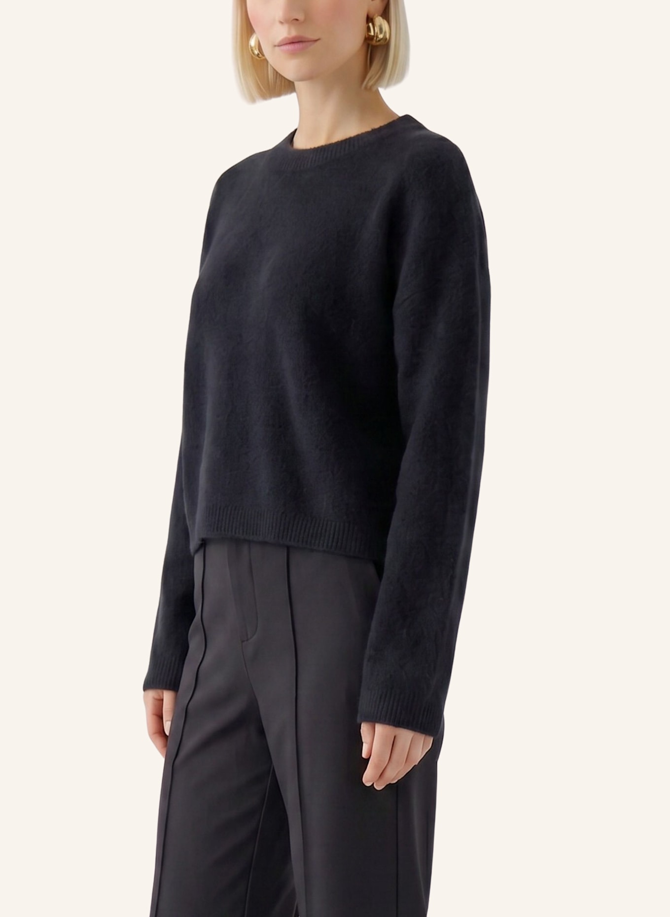 oui Pullover NILA: SCHWARZ