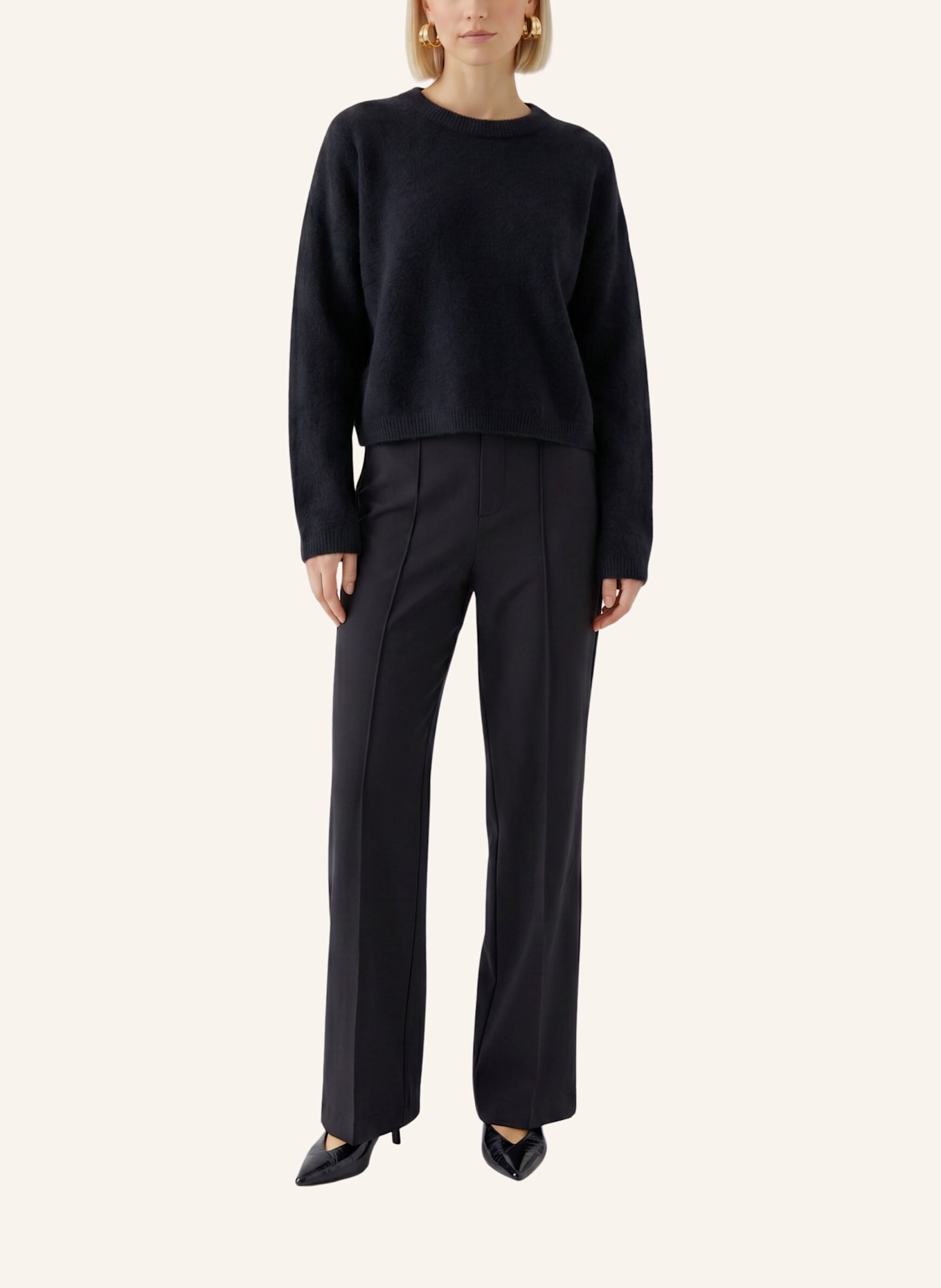 oui Pullover NILA: SCHWARZ