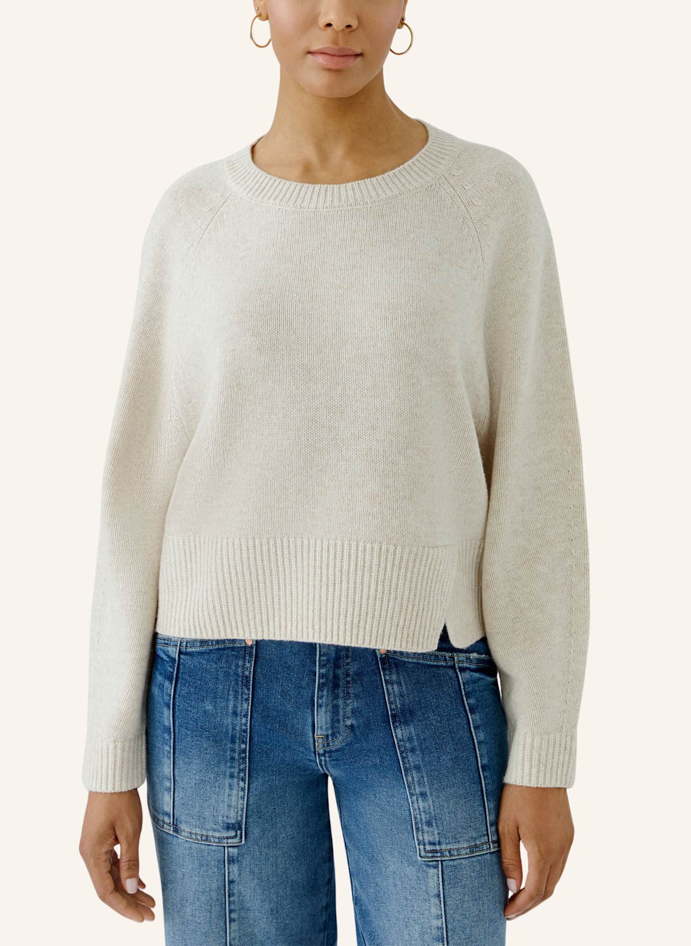 oui Pullover: BEIGE