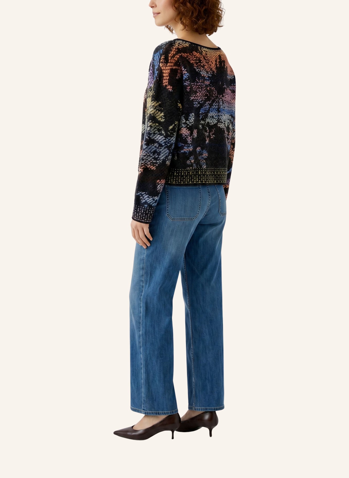 oui Pullover: SCHWARZ