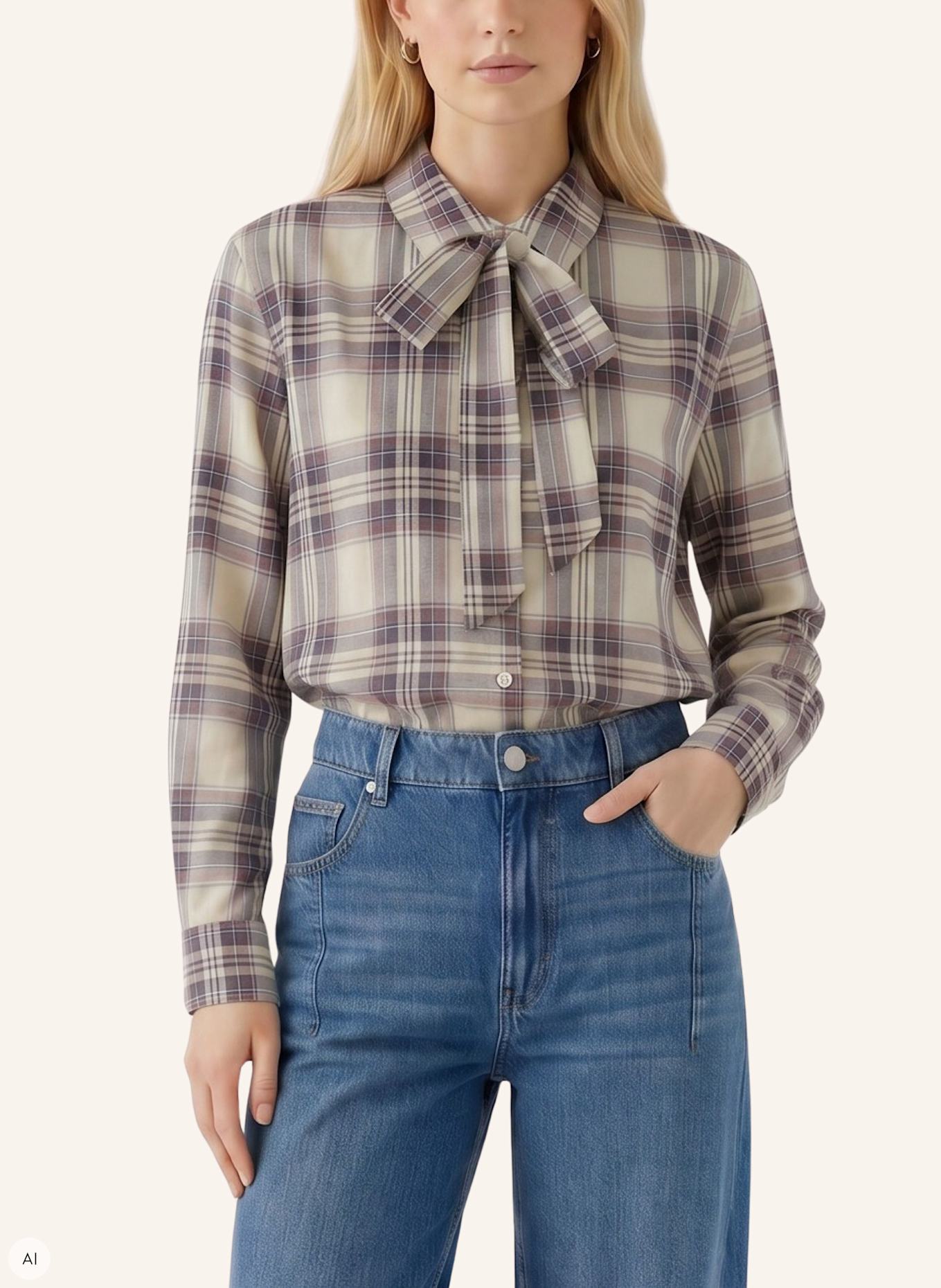 oui Blouse: BEIGE