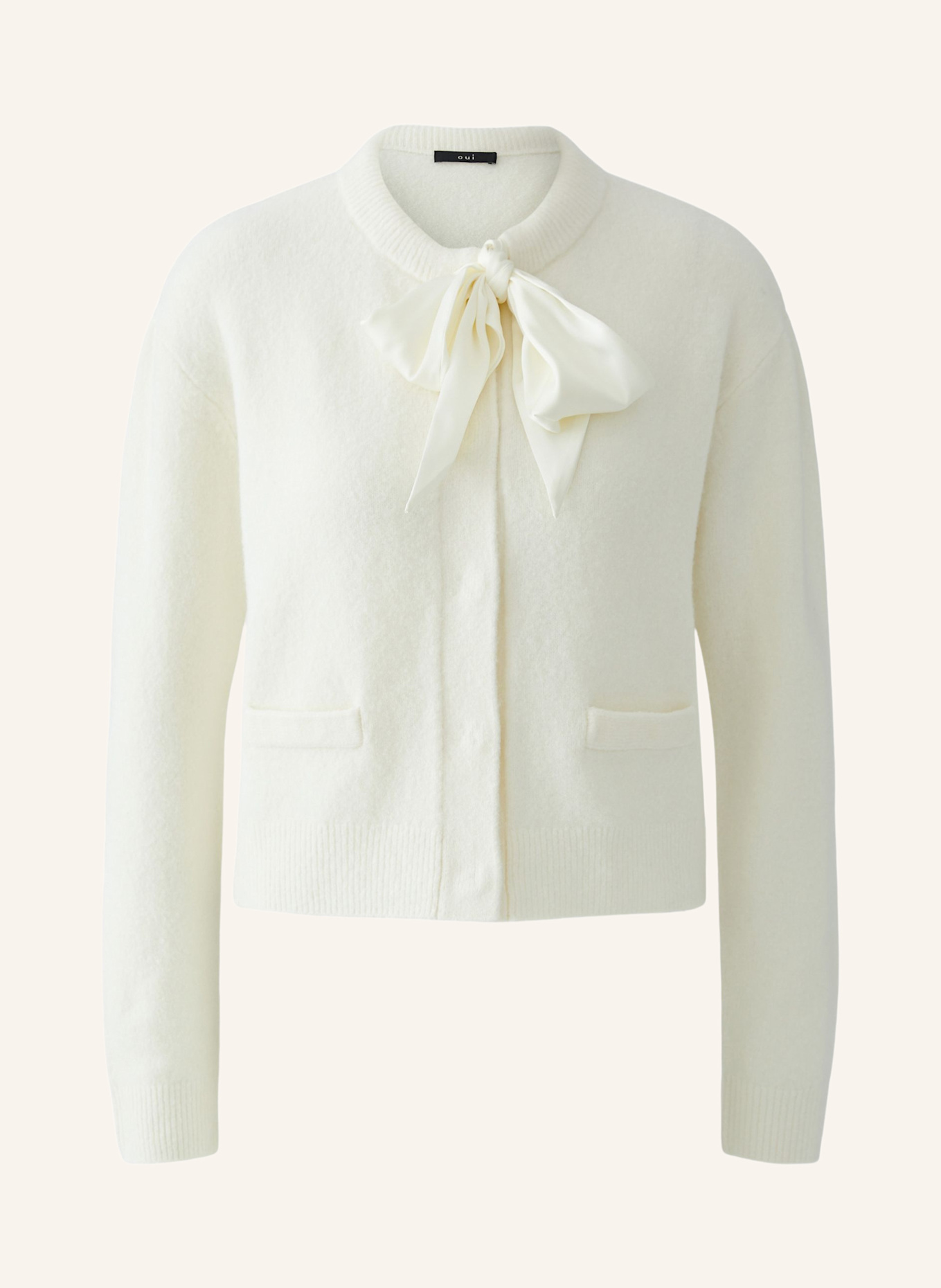 oui Strickjacke: WEISS