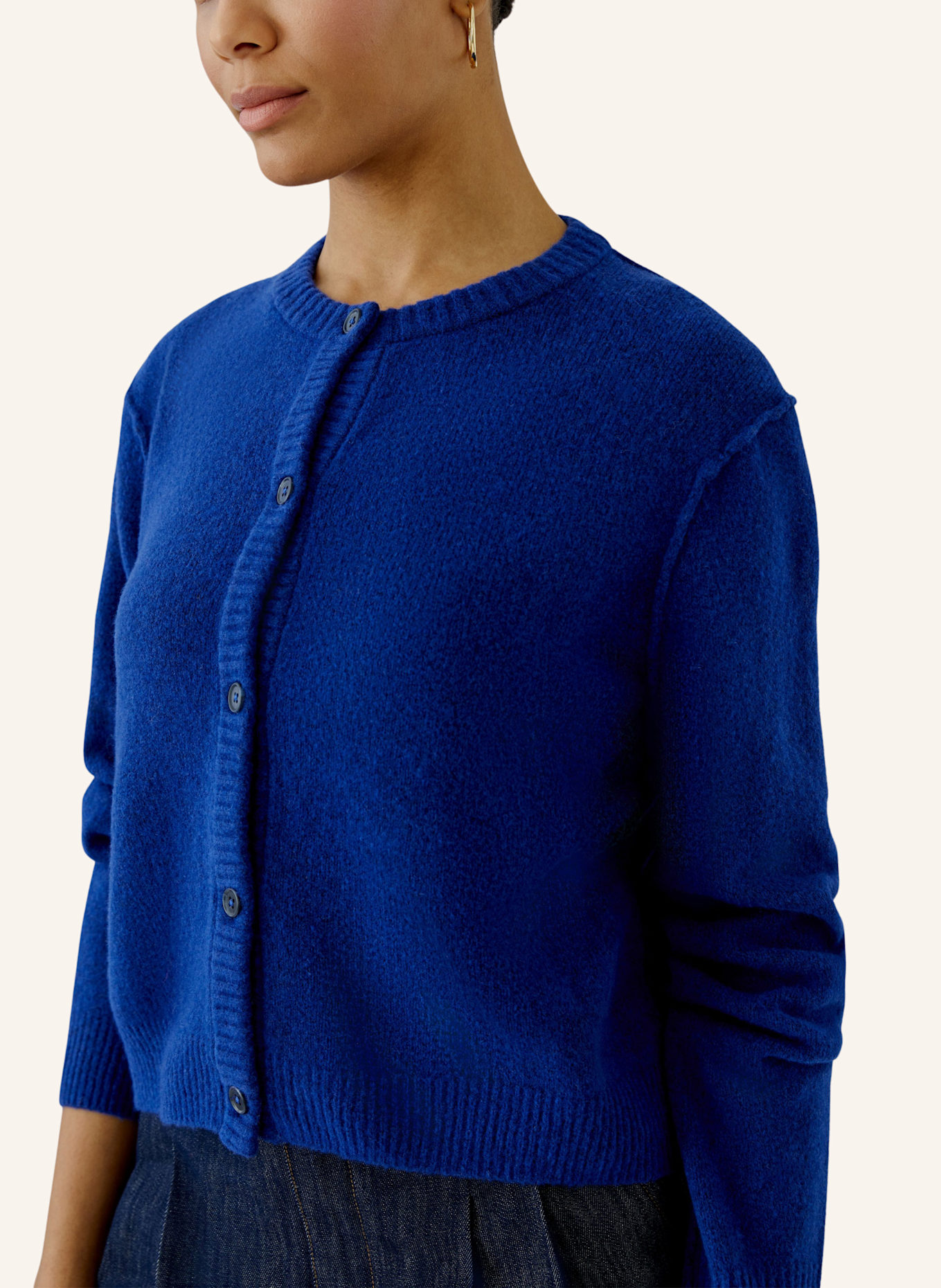 oui Strickjacke ILAYA: BLAU