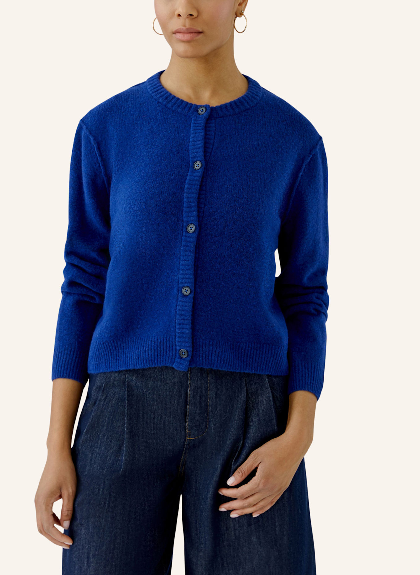 oui Strickjacke ILAYA: BLAU