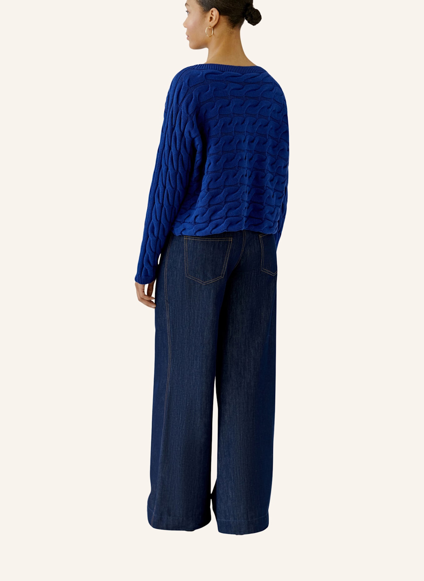 oui Pullover SIRAH: BLAU