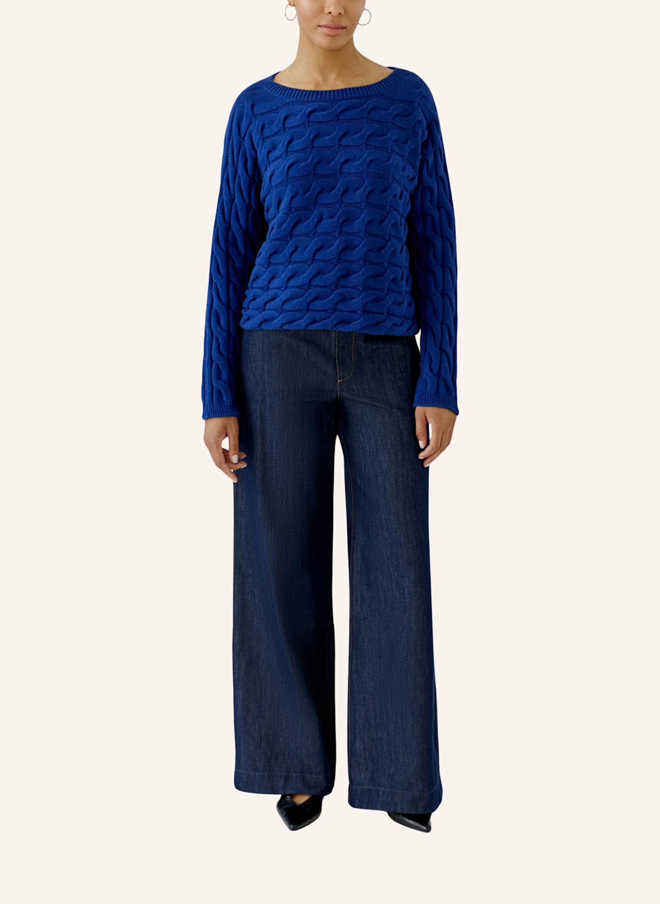oui Pullover SIRAH: BLAU