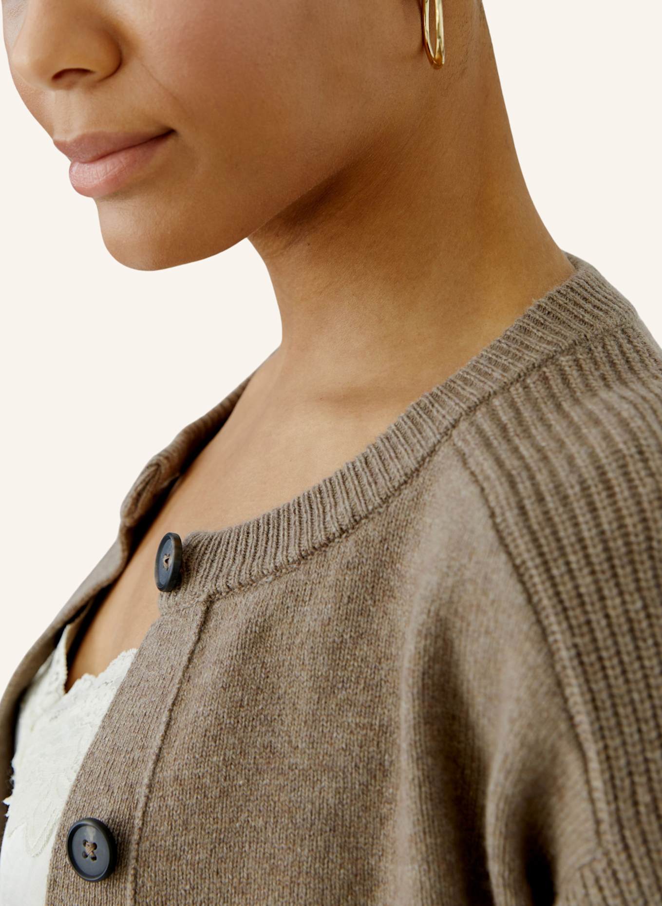 oui Strickjacke: BRAUN