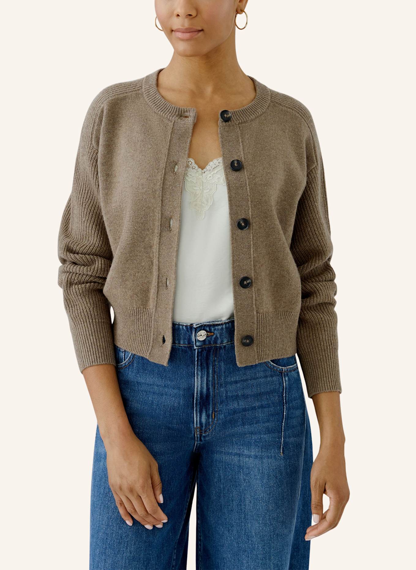 oui Strickjacke: BRAUN
