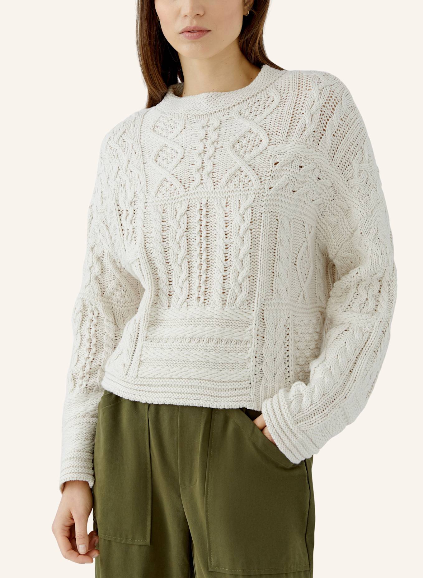 oui Pullover: BEIGE
