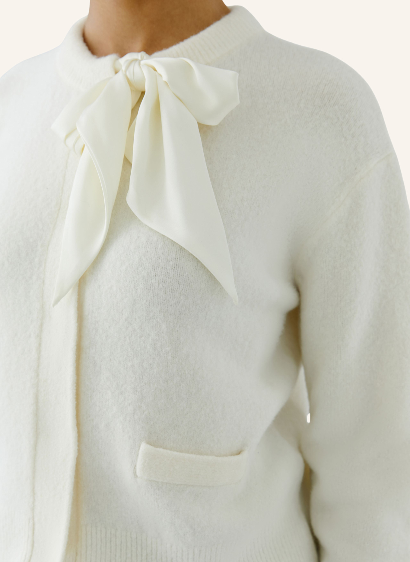 oui Strickjacke: WEISS