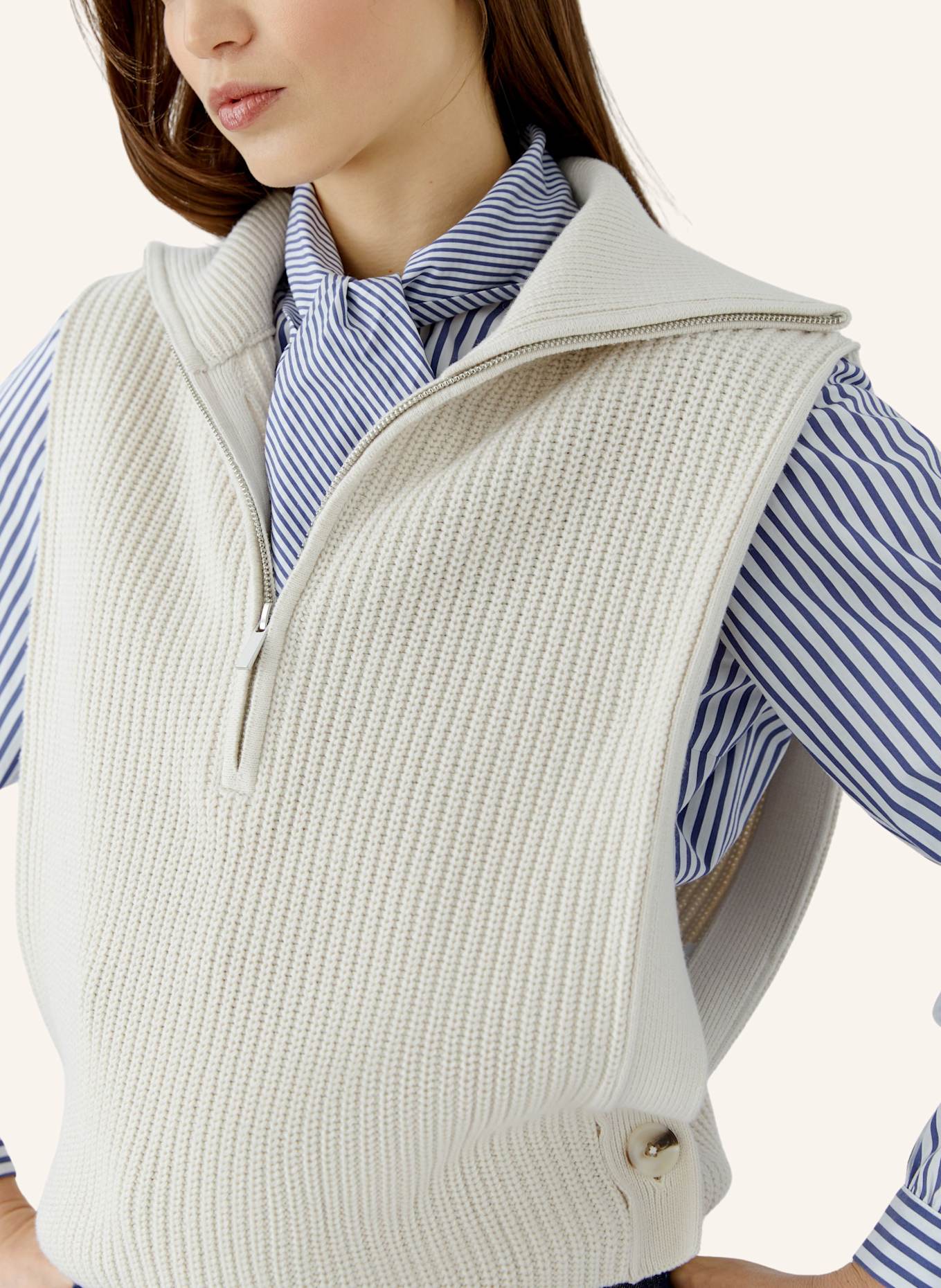 oui Pullover: BEIGE