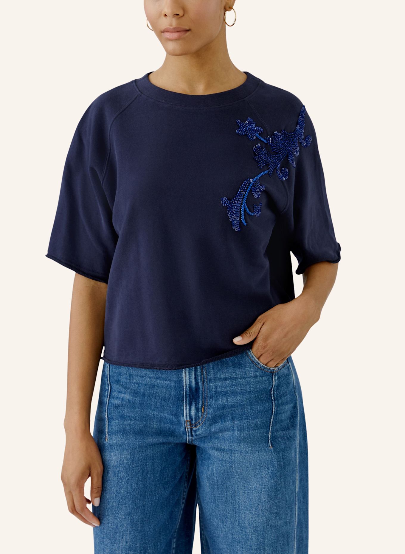 oui Sweatshirt: BLAU
