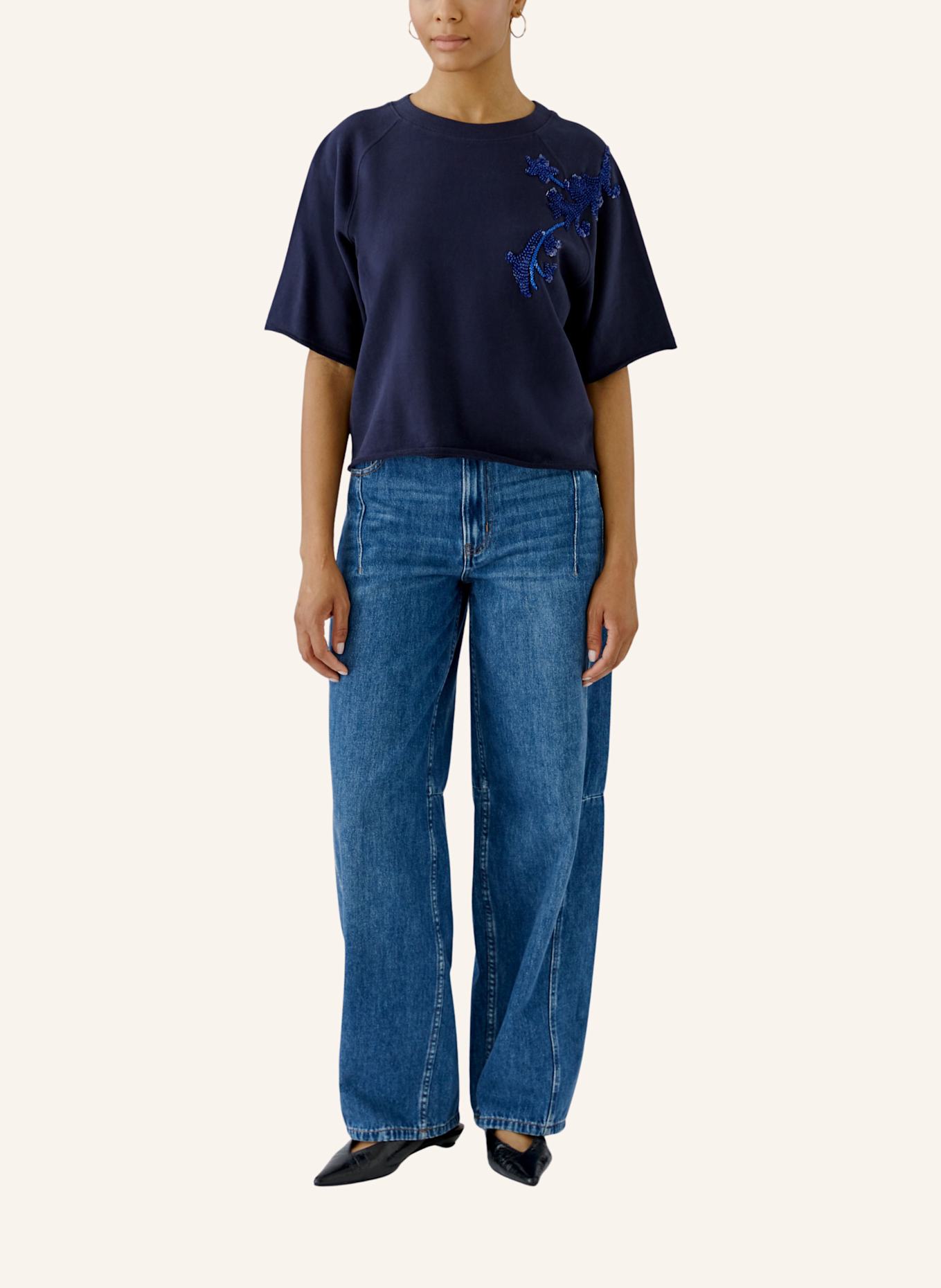 oui Sweatshirt: BLAU
