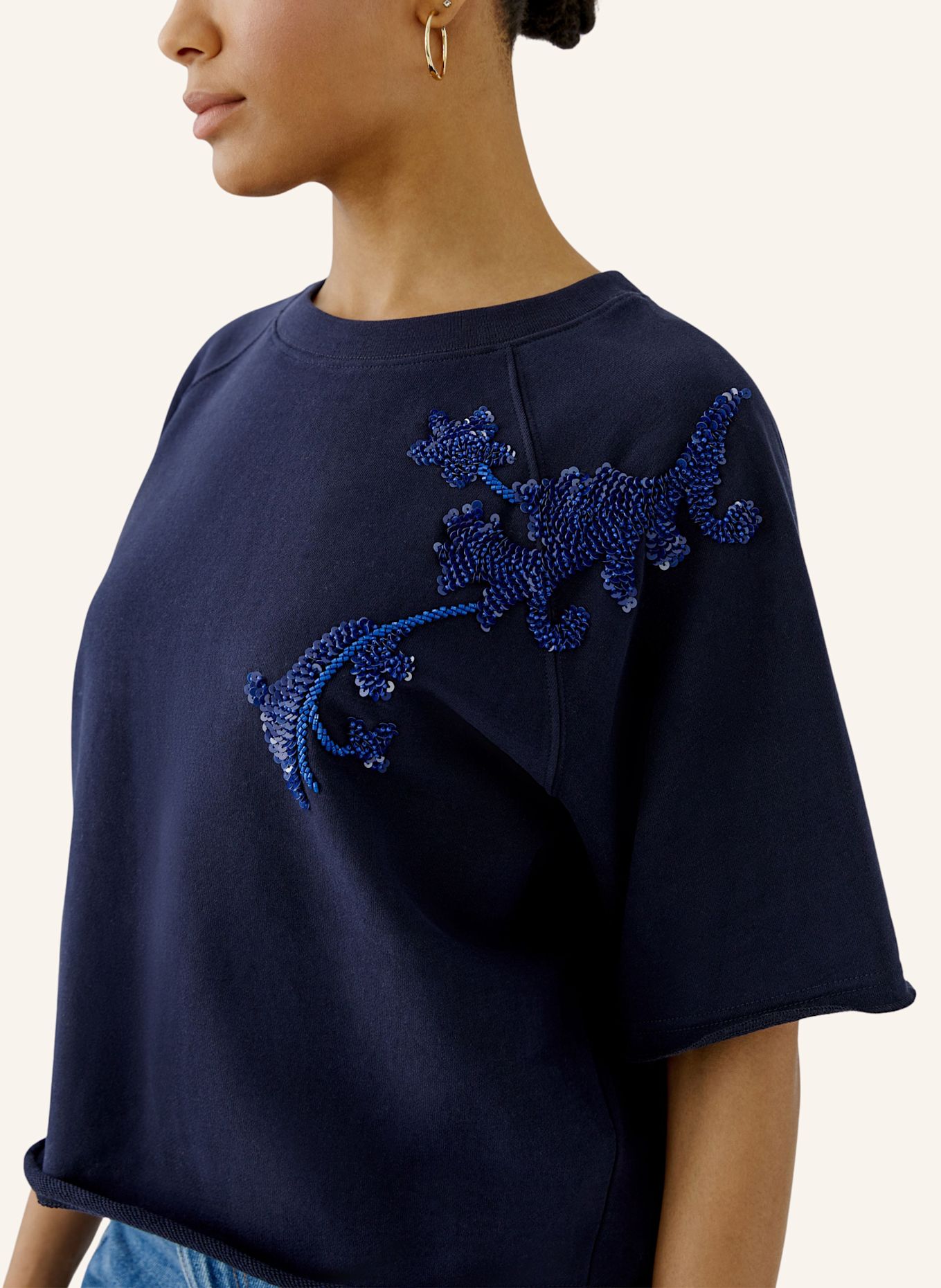 oui Sweatshirt: BLAU