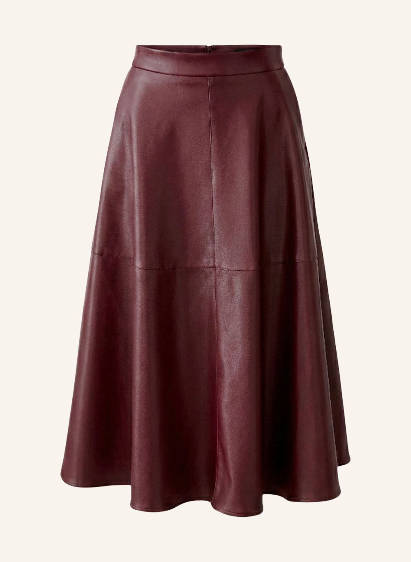 Oui Rok in leerlook: ROOD