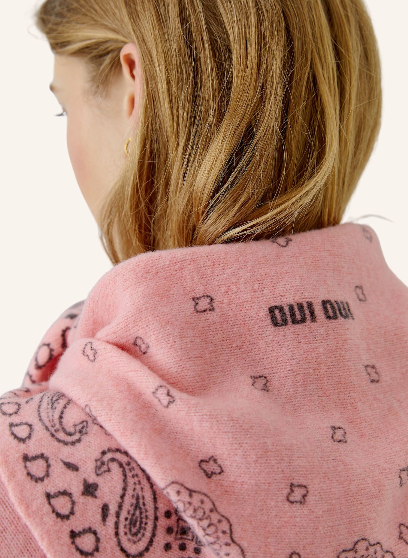 Oui Oui driehoekige sjaal: ROZE