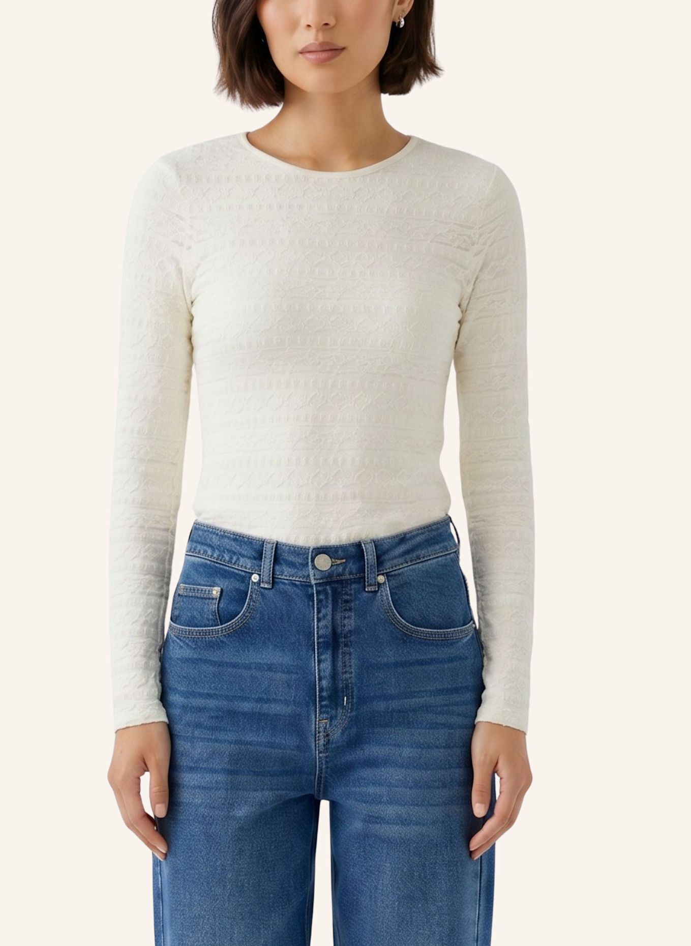 oui Longsleeve: WEISS