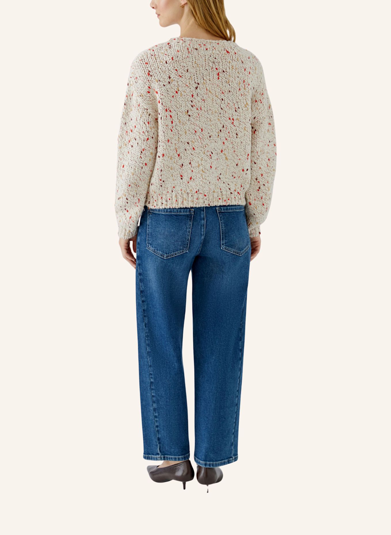 oui Pullover: BEIGE