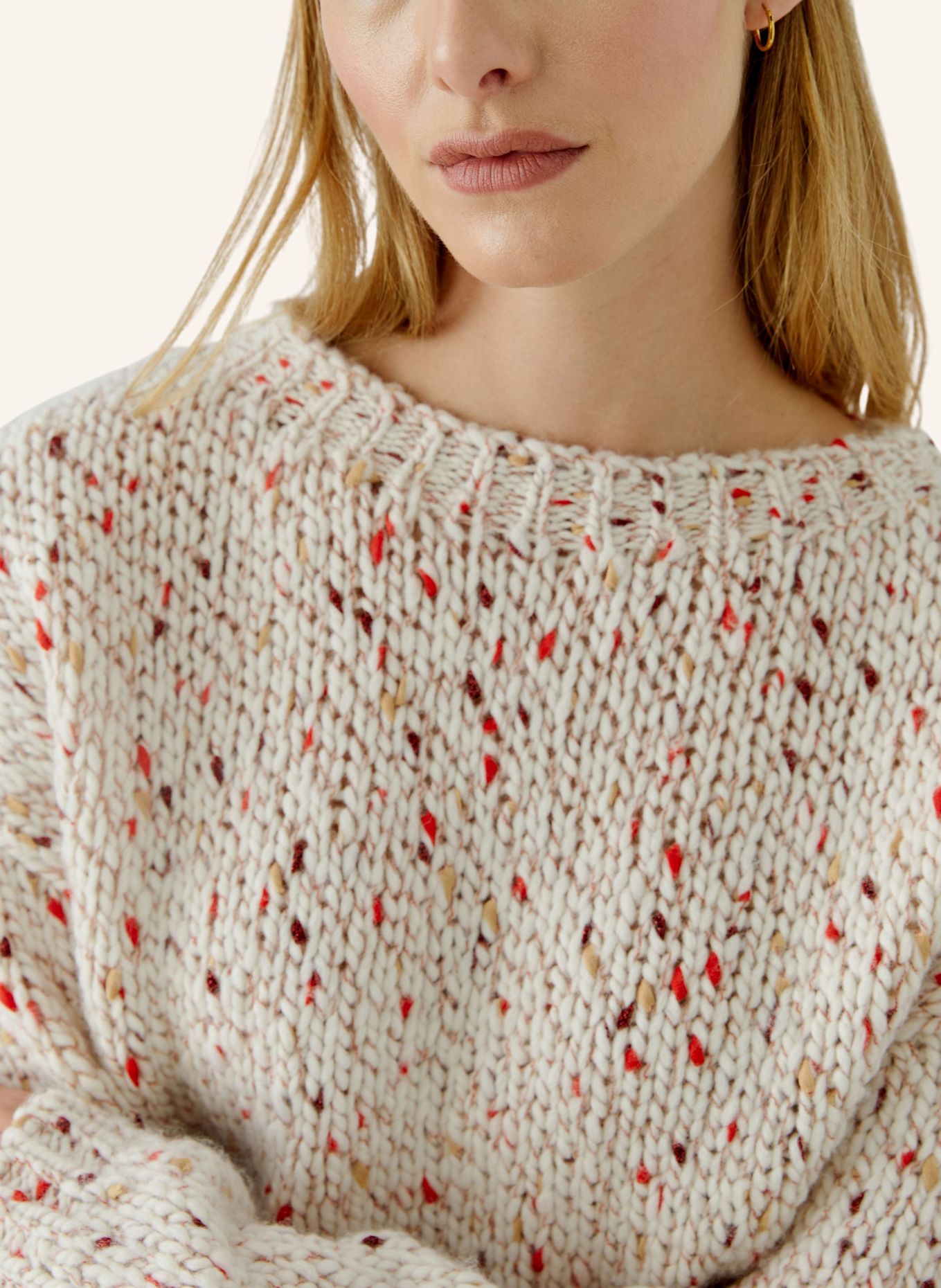 oui Pullover: BEIGE