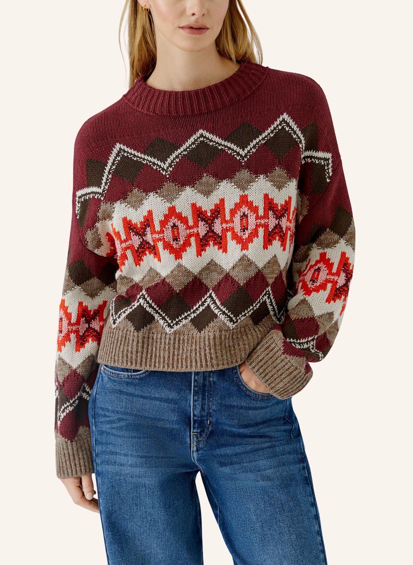 oui Pullover: ROT