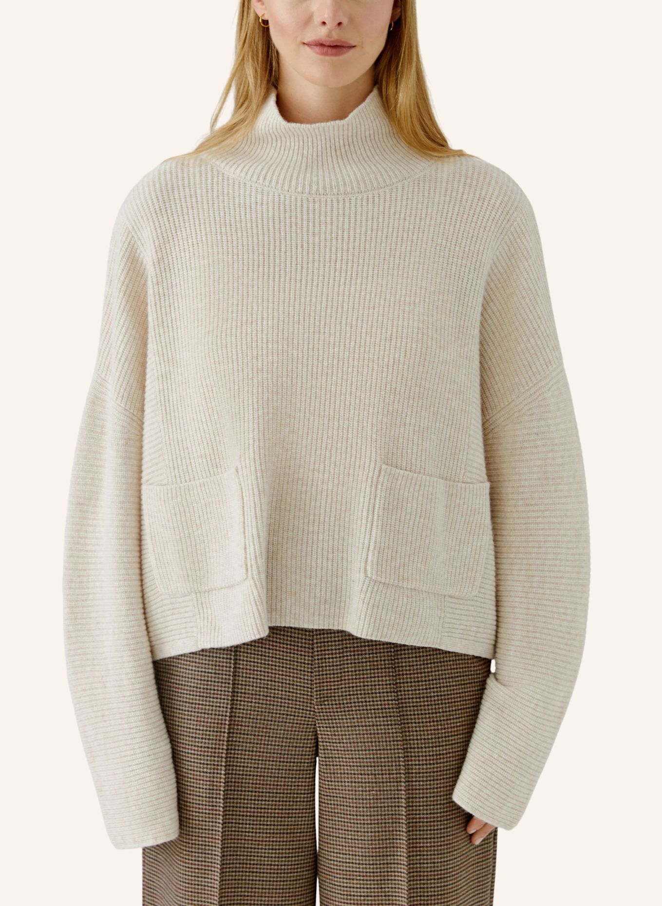 oui Pullover: BEIGE