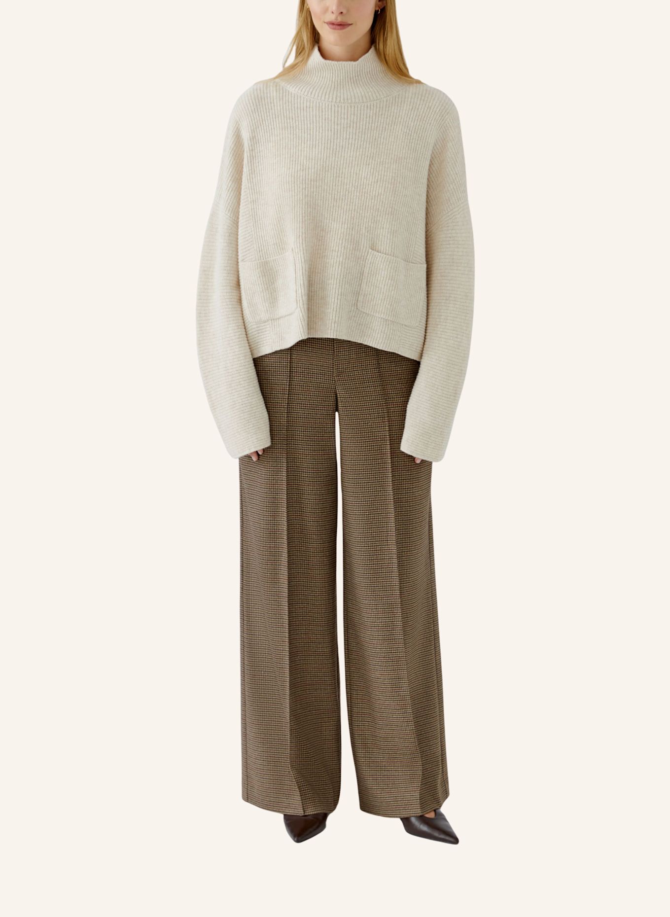 oui Pullover: BEIGE