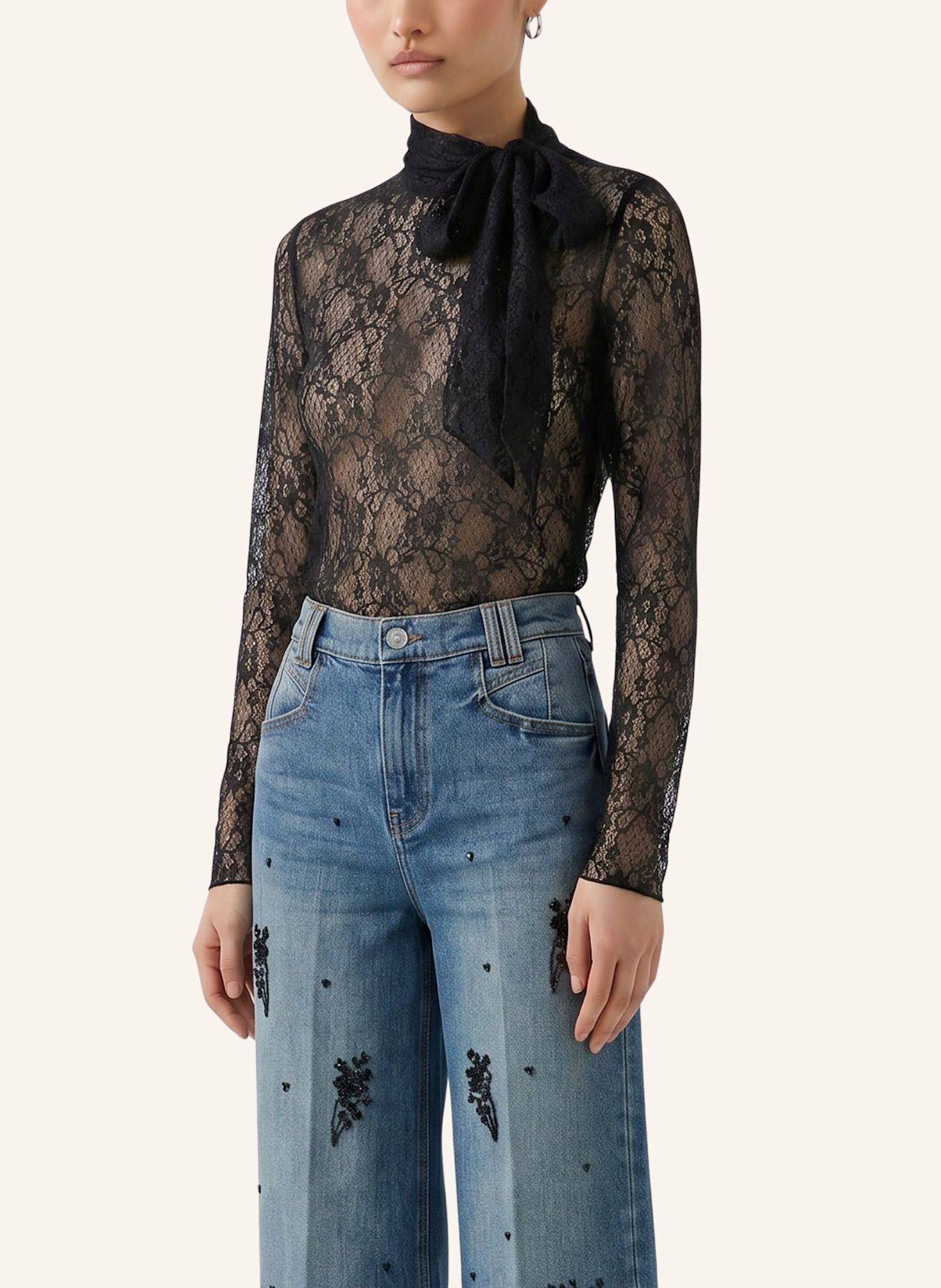 oui Longsleeve: SCHWARZ