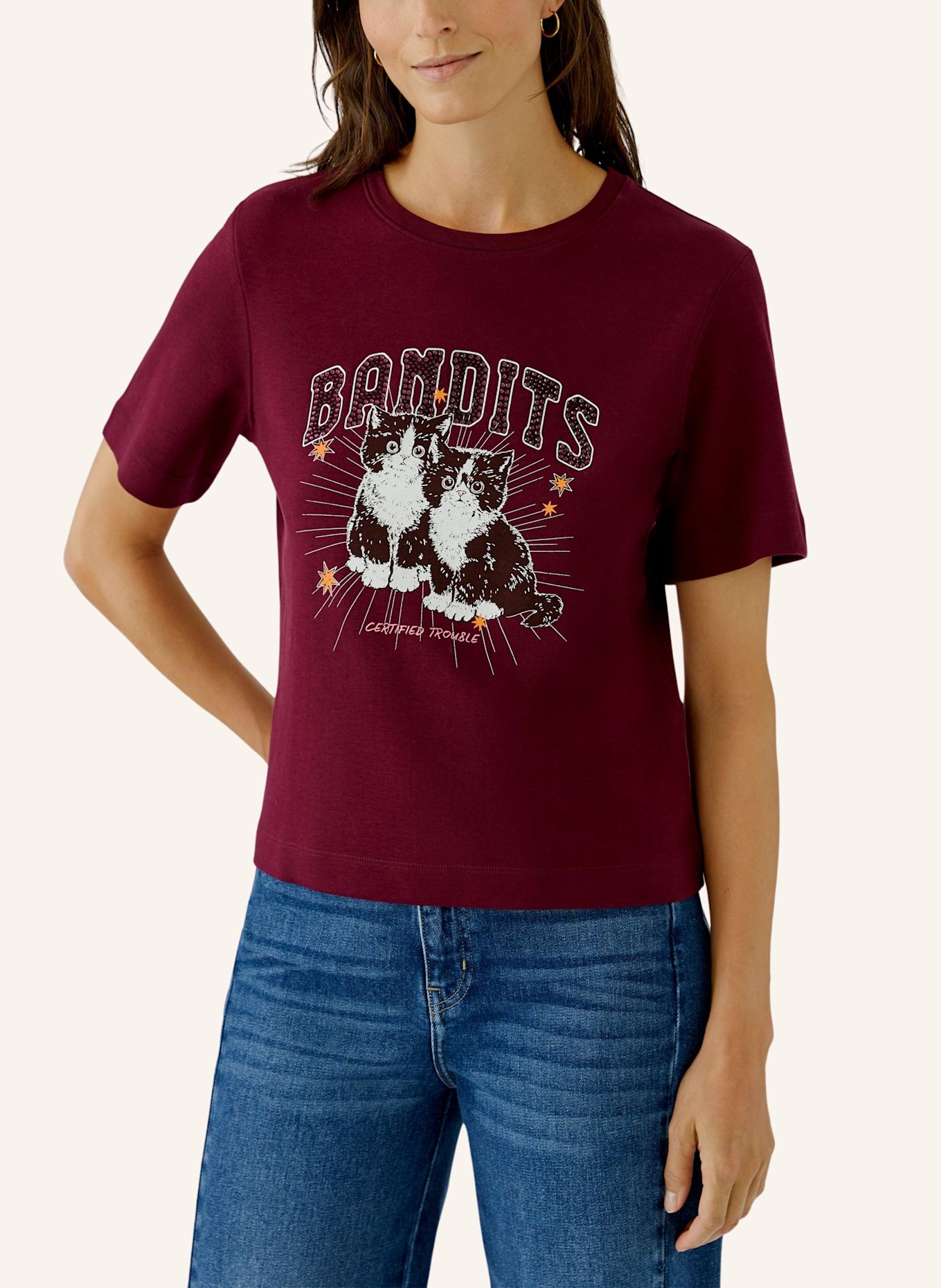 Oui T-shirt: ROOD