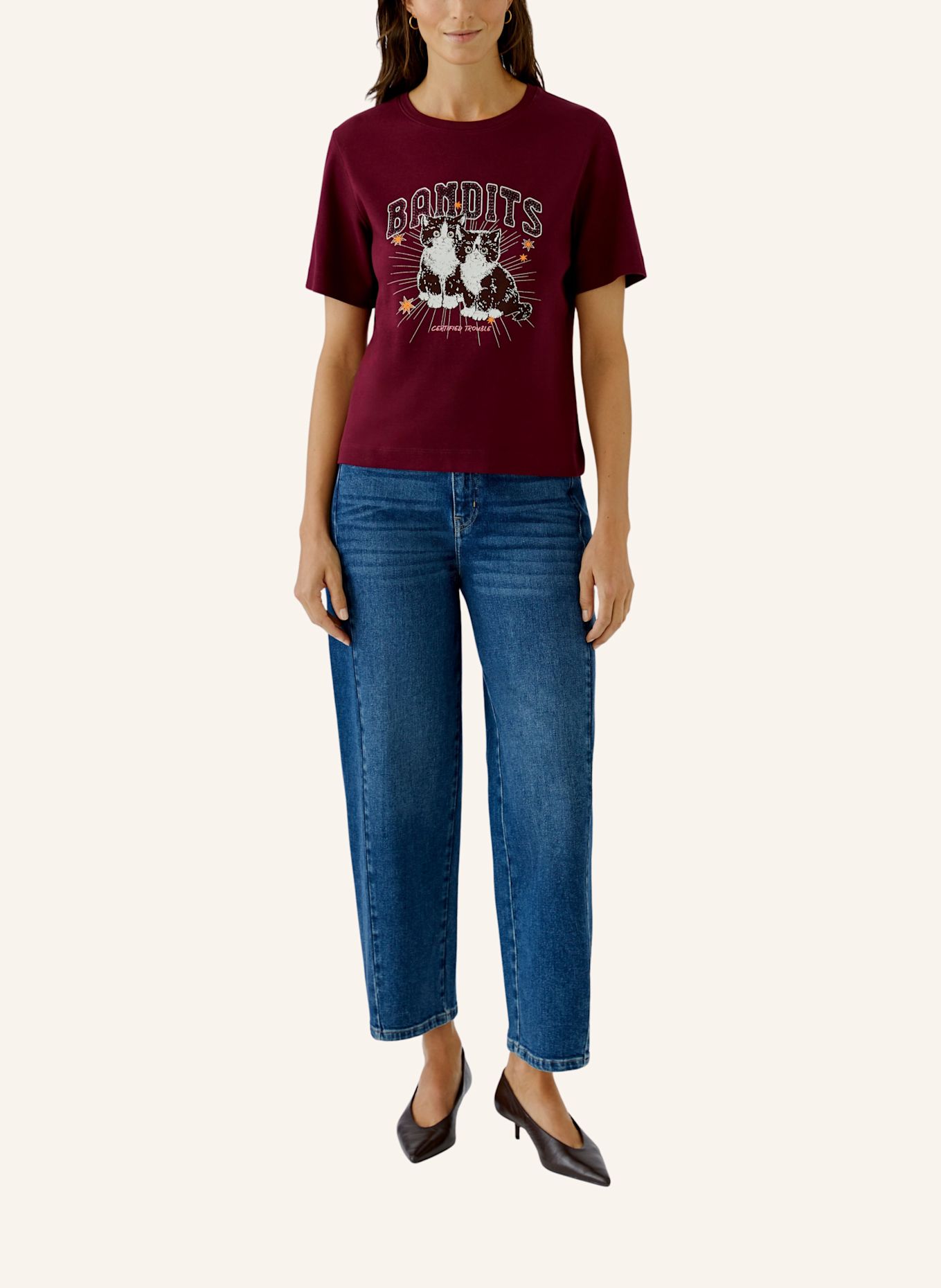 Oui T-shirt: ROOD