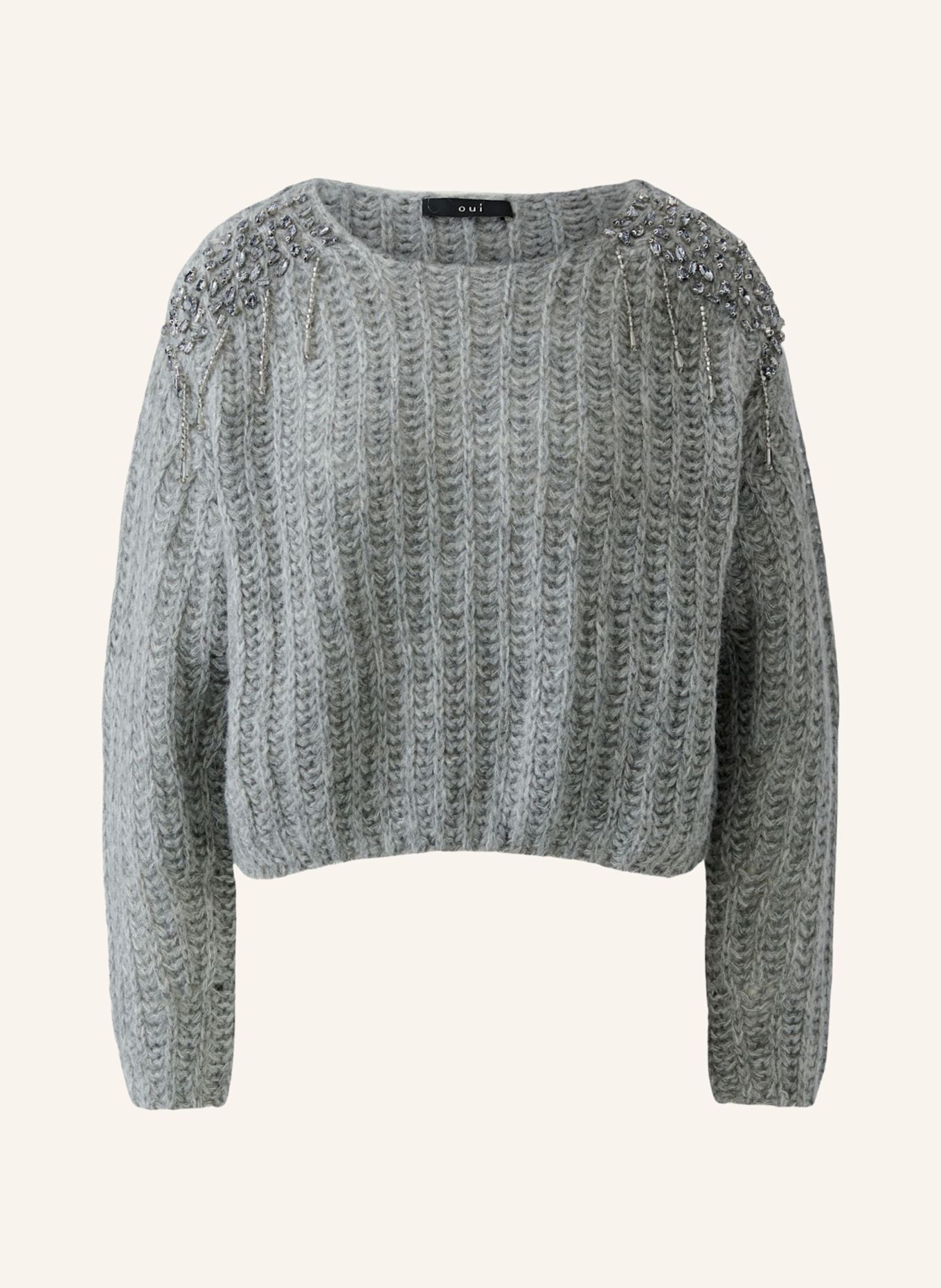 Oui Pullover: GRAU