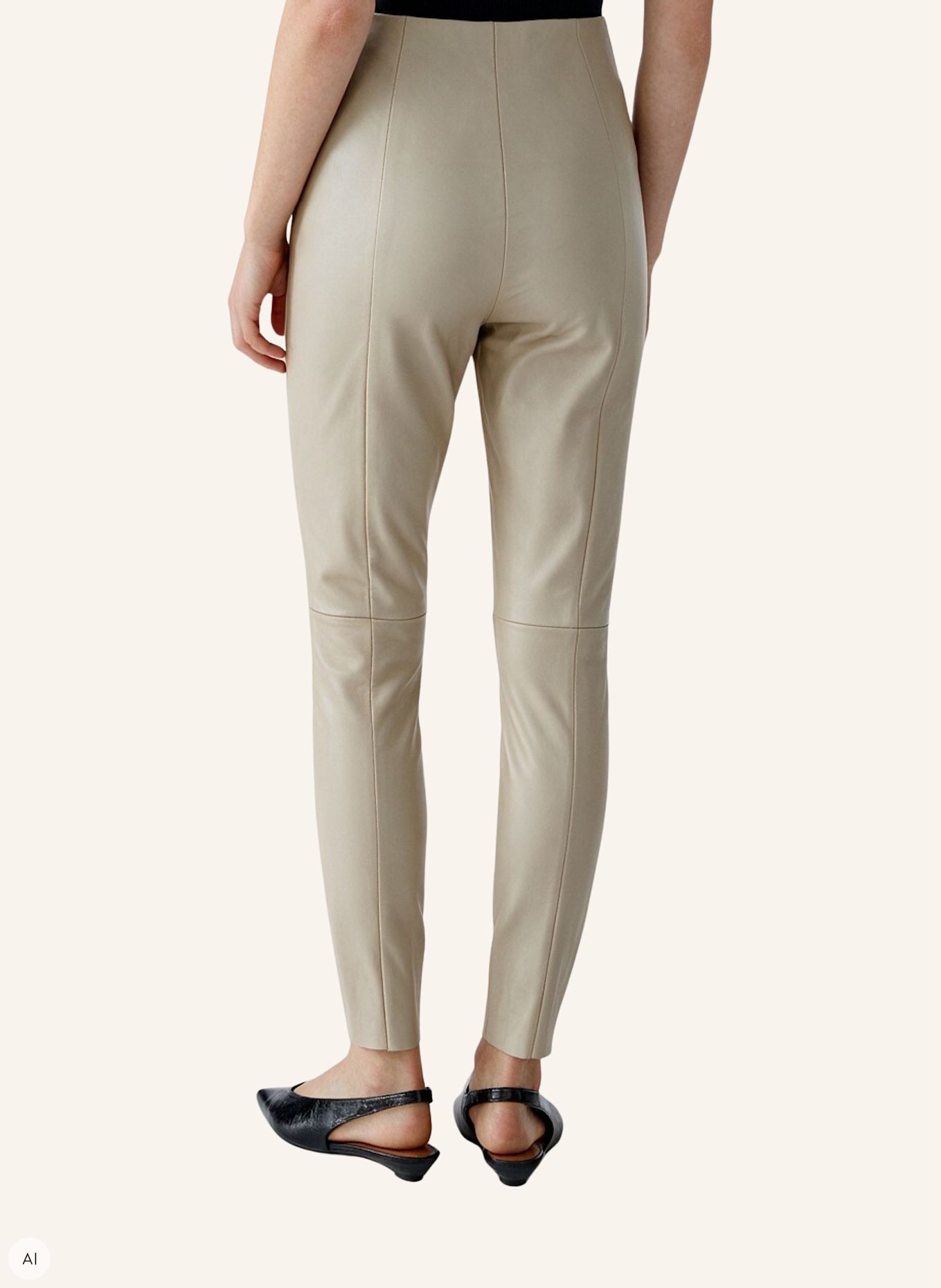 Oui Legging CHASEY: BEIGE