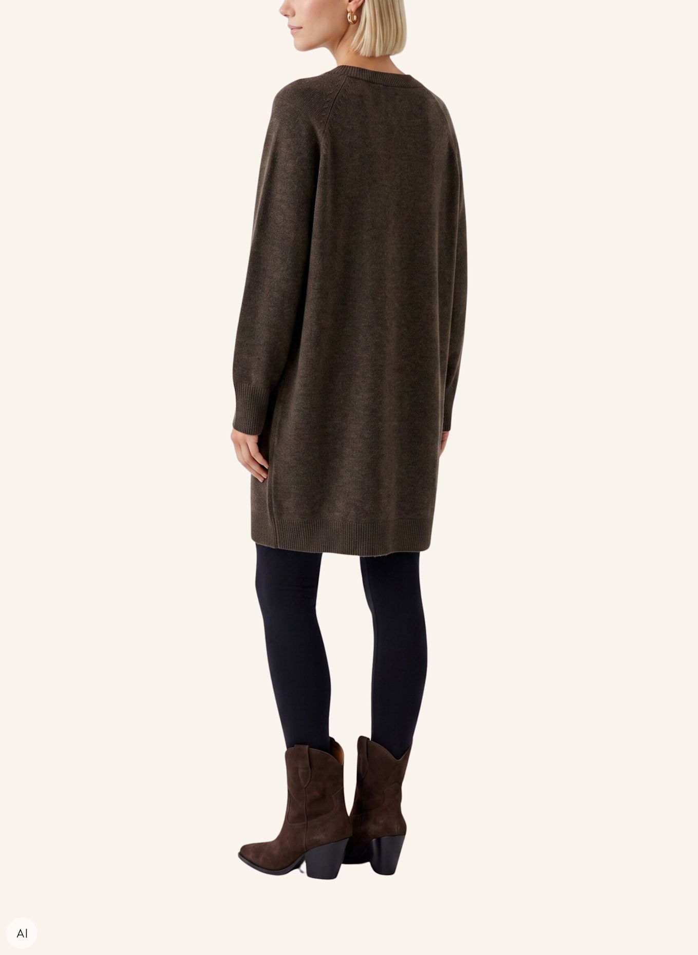 Oui Dress: BROWN