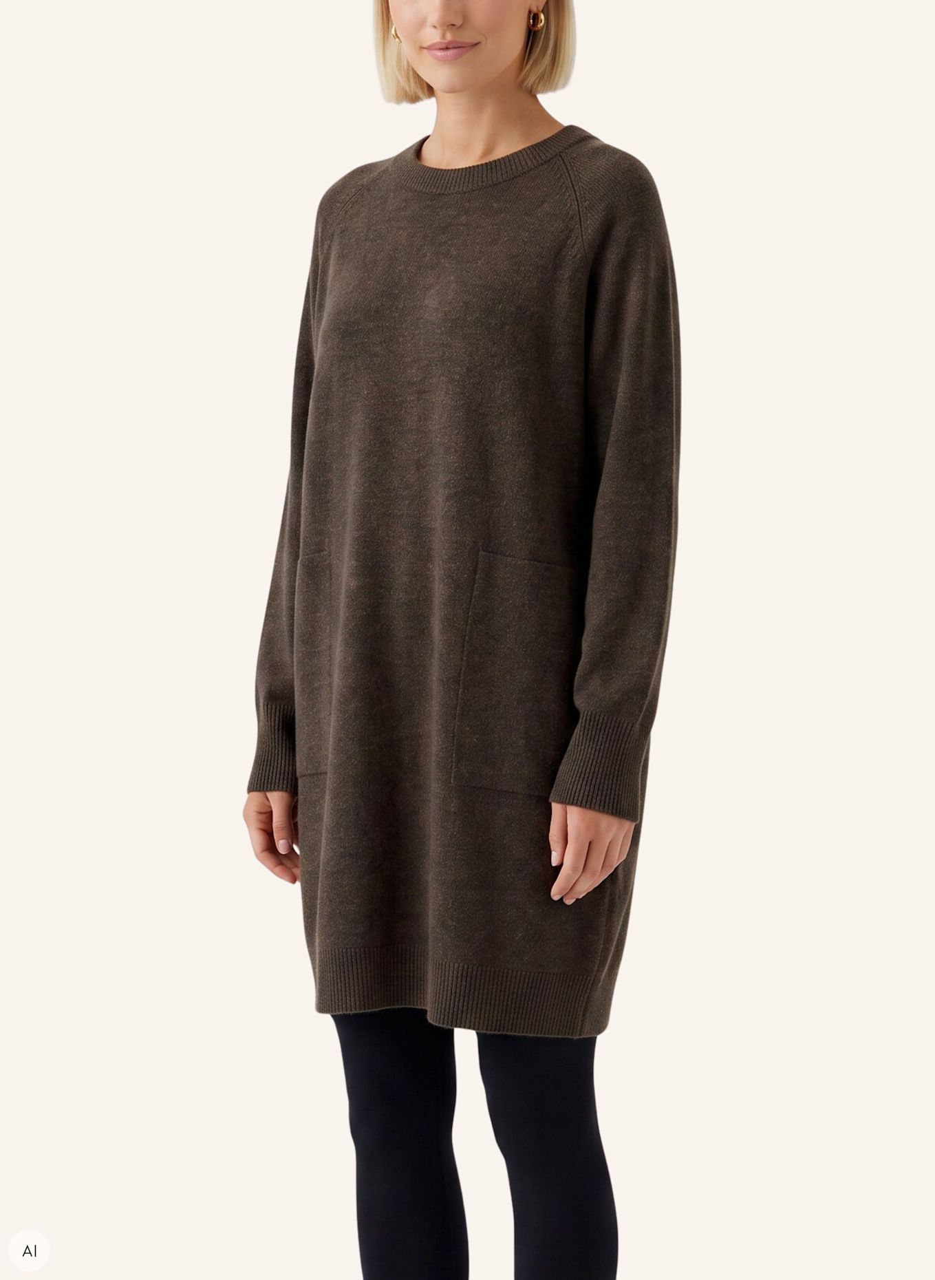 Oui Dress: BROWN