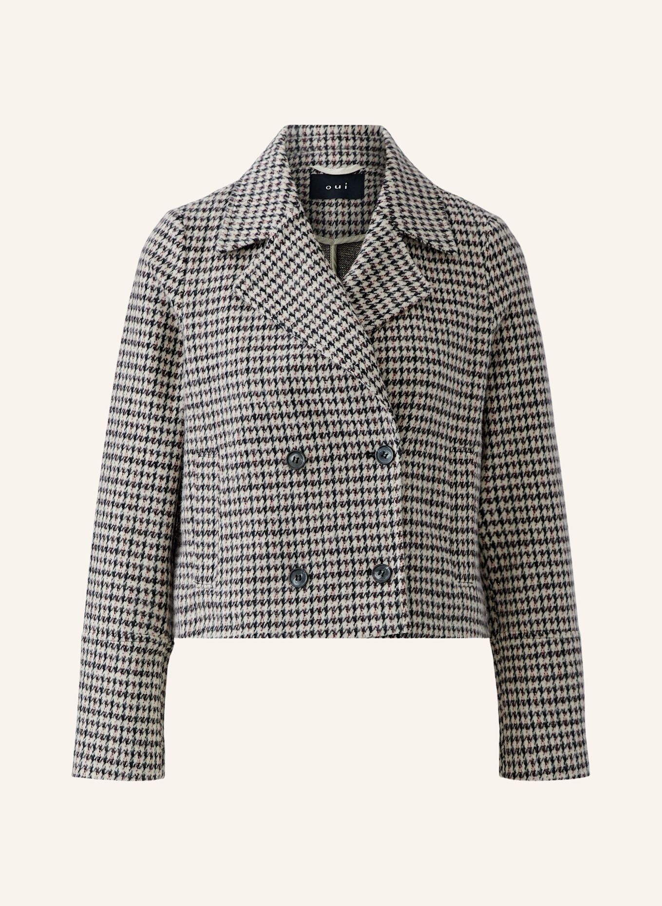 Oui Jacke: BEIGE / BRAUN