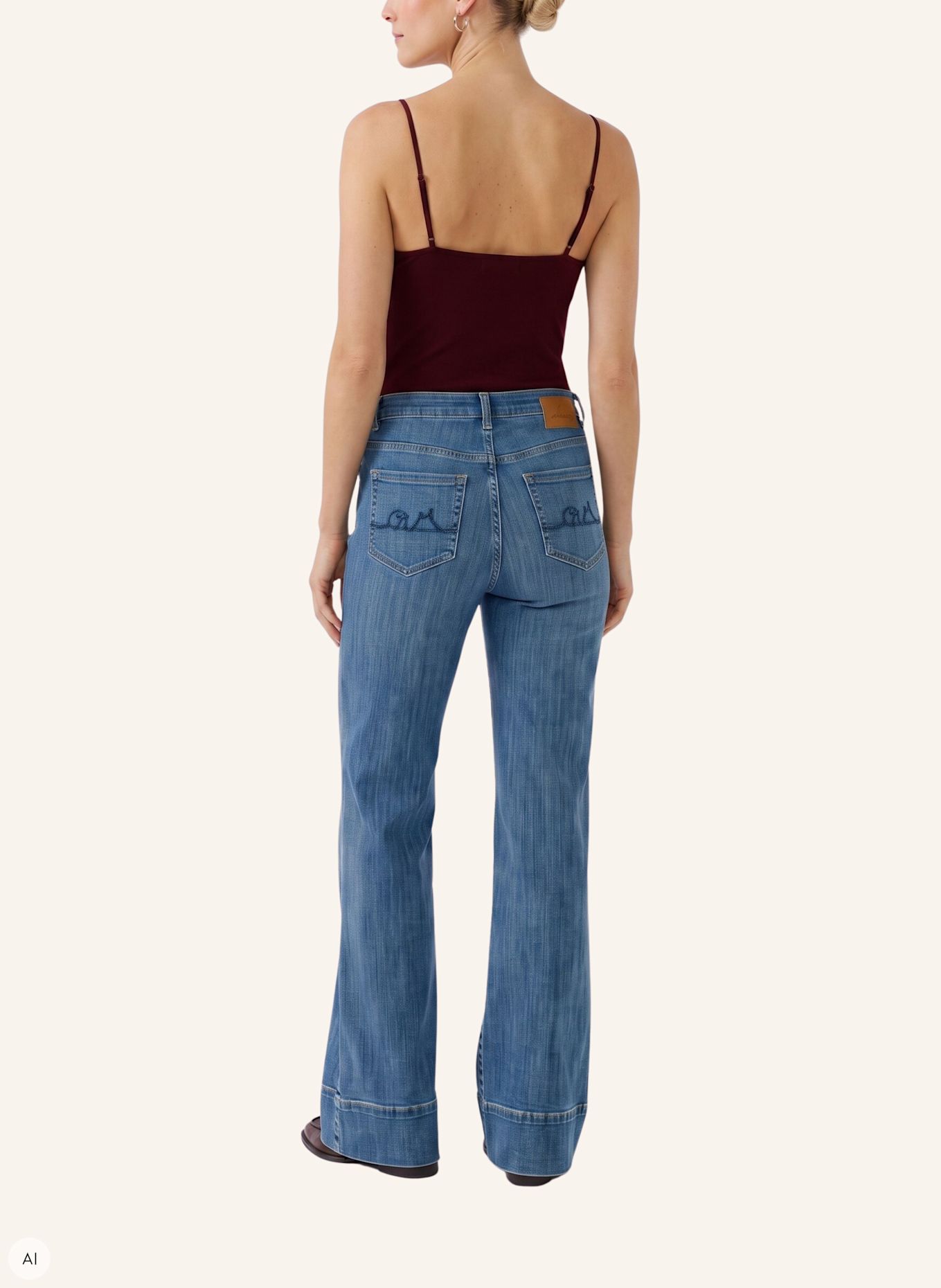 Oui Jeans: BLAUW