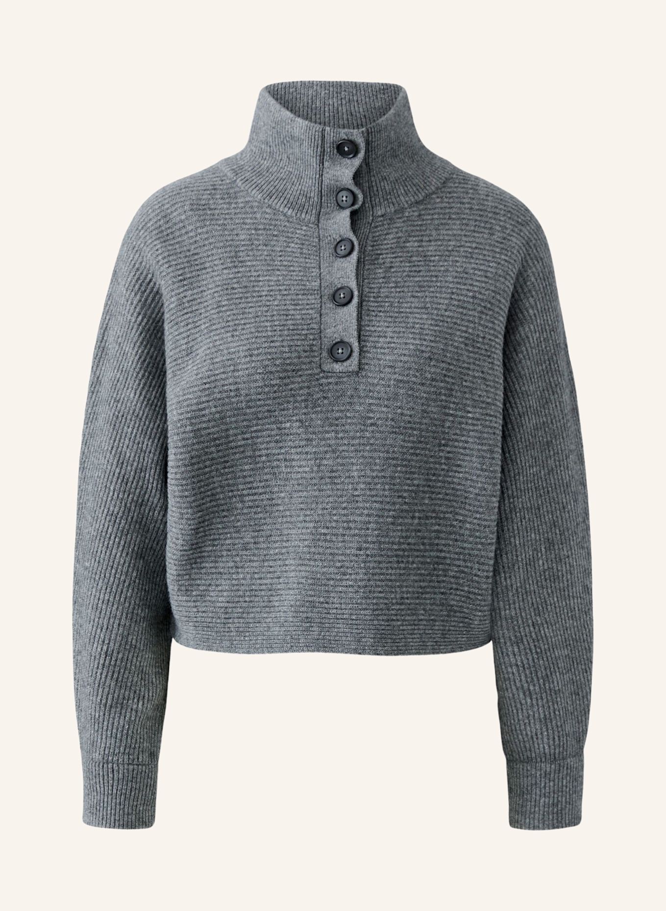 Oui Pullover: GRAU