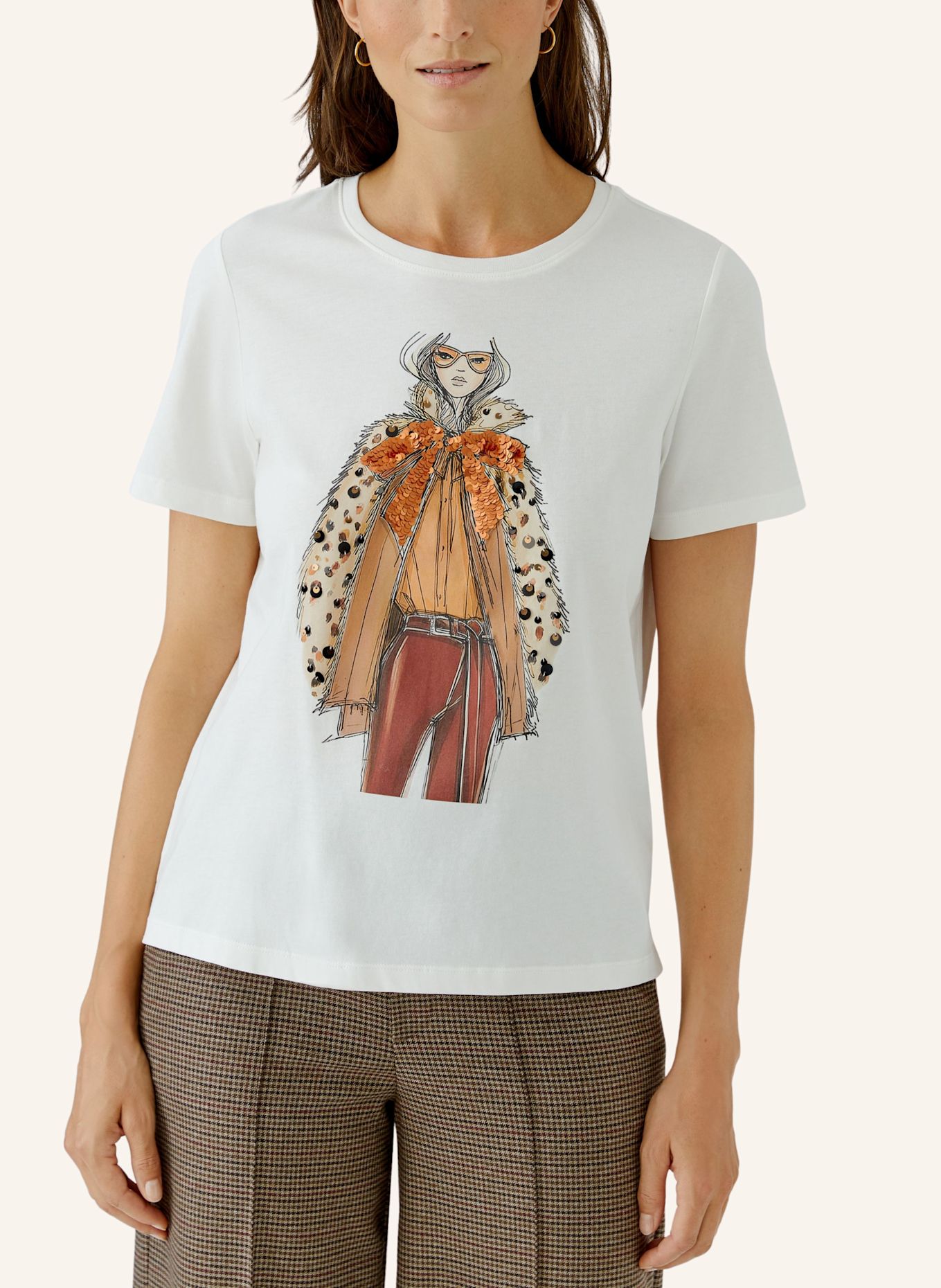 Oui T-shirt: WIT