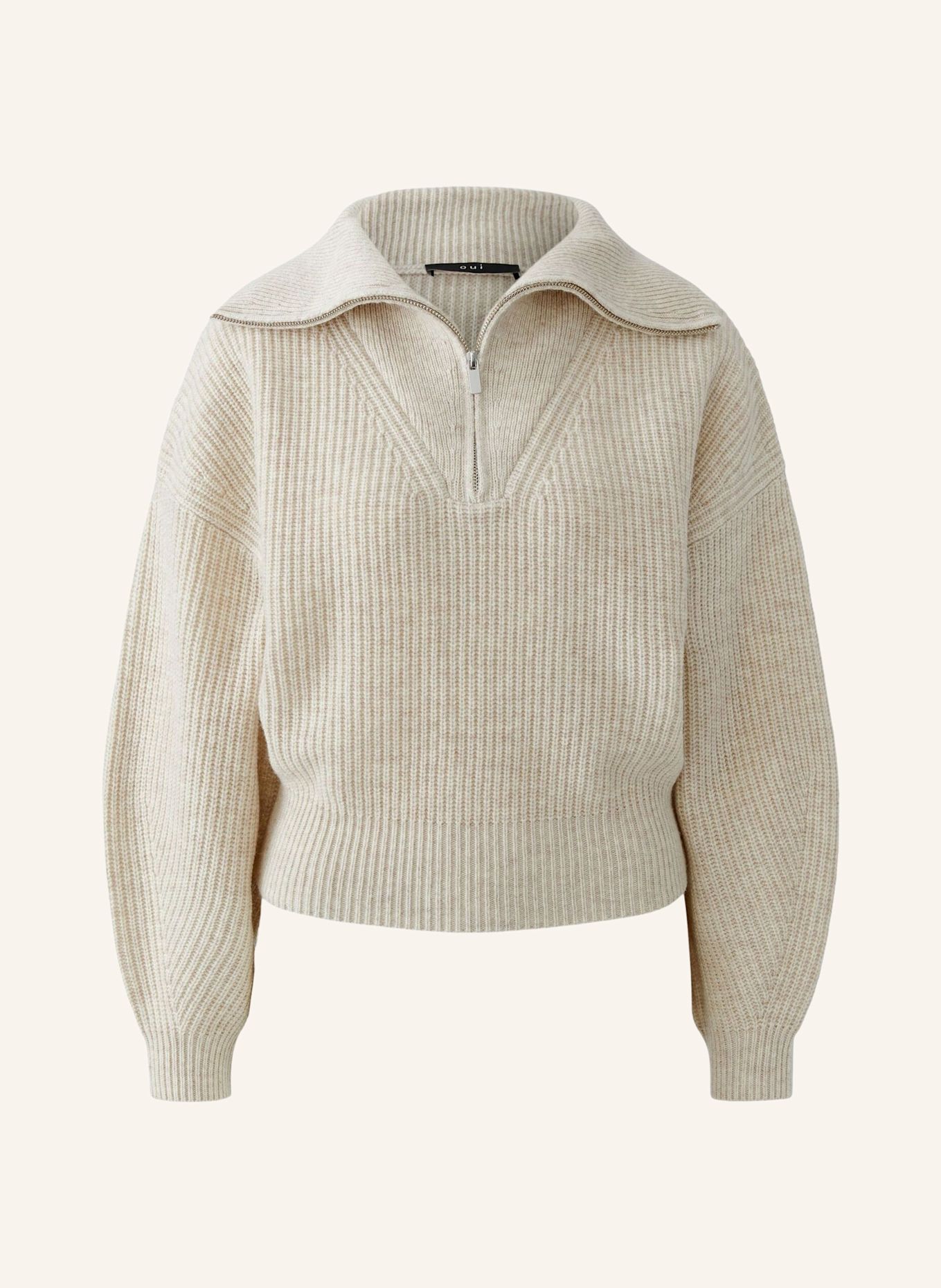Oui Pullover: BEIGE