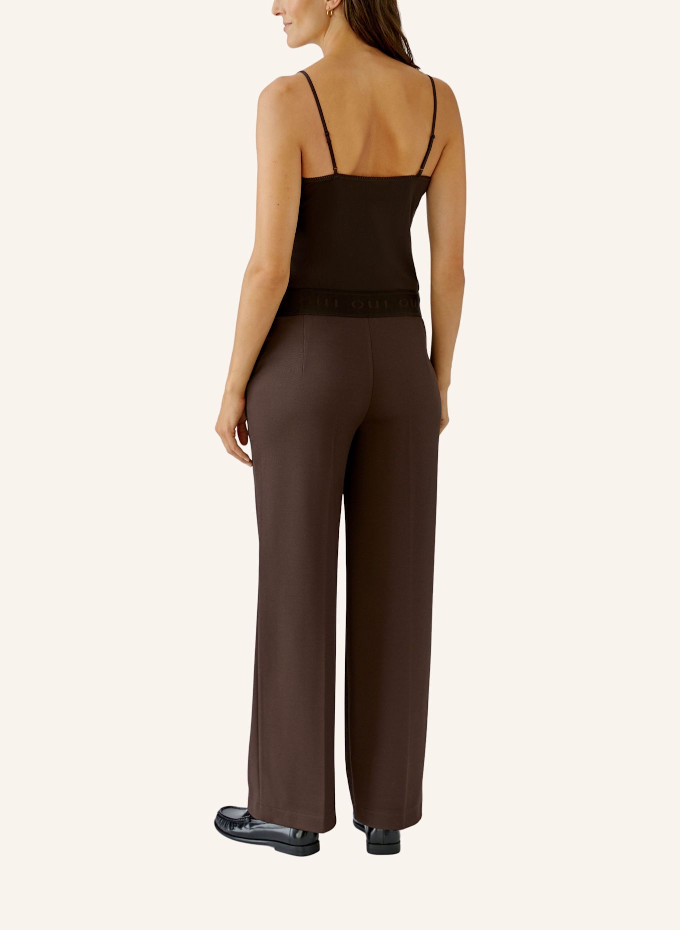 Oui Hose LACY: BRAUN