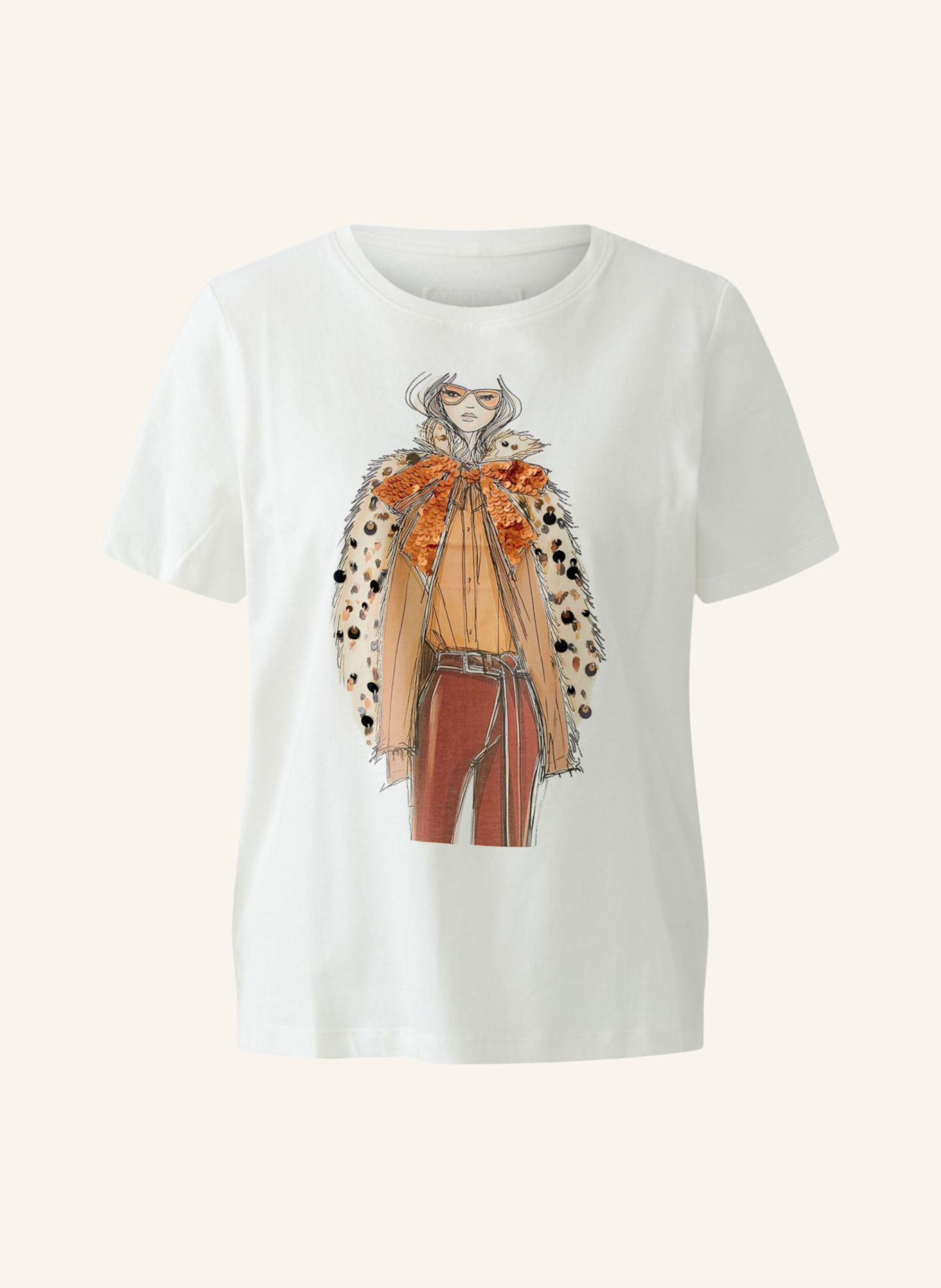 Oui T-shirt: WIT