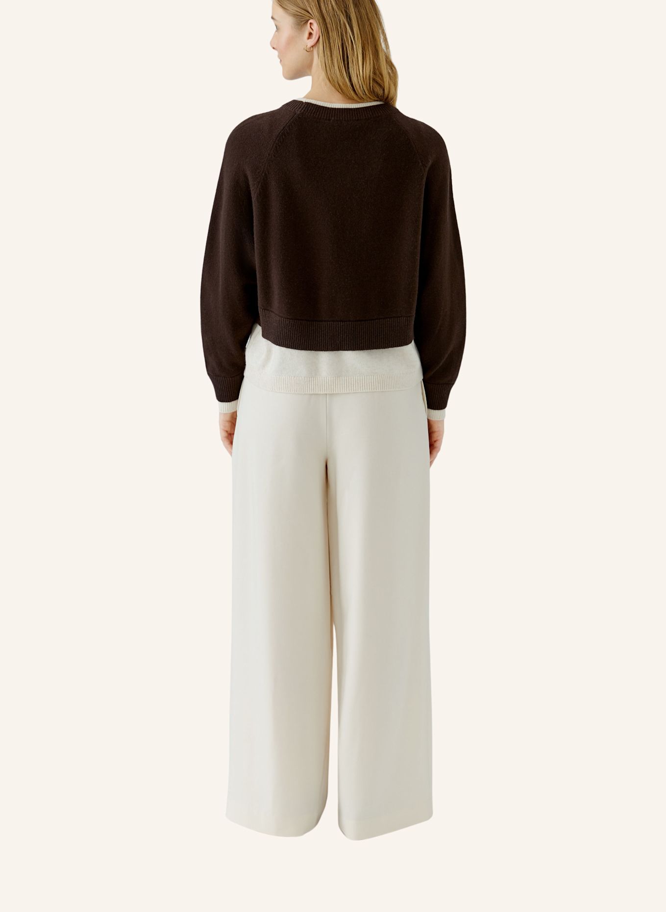 Oui Pullover: BRAUN