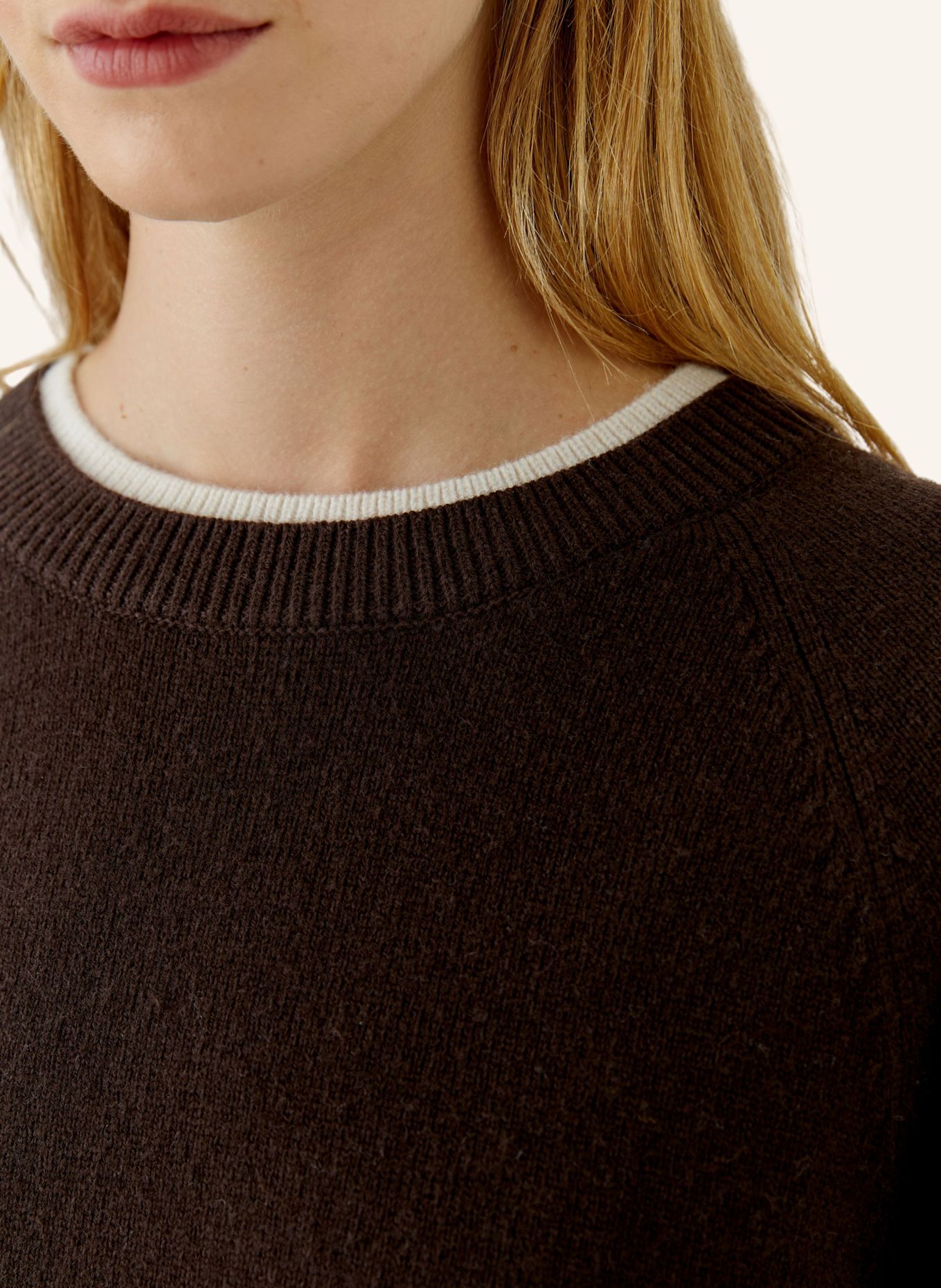 Oui Pullover: BRAUN