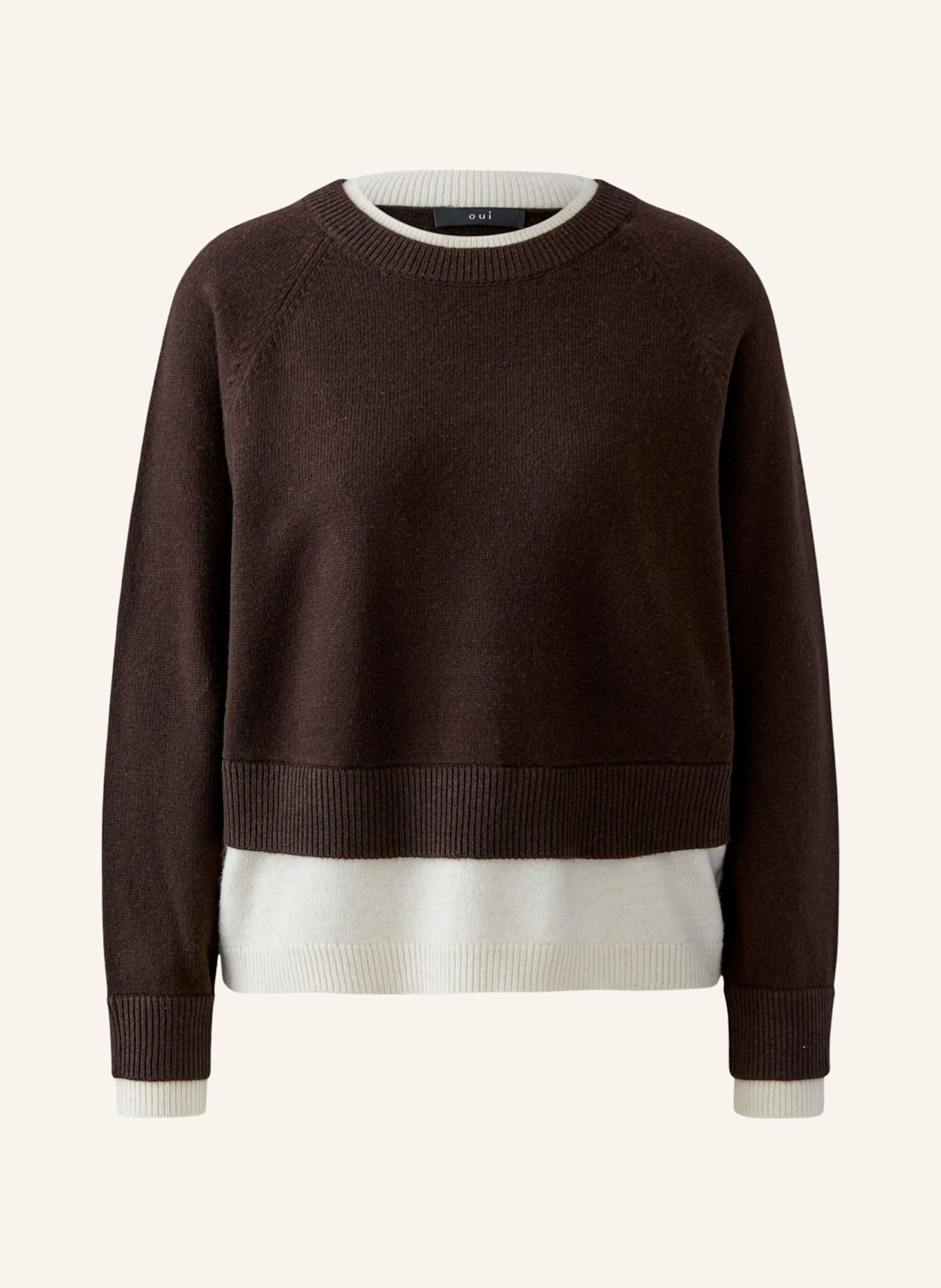 Oui Pullover: BRAUN