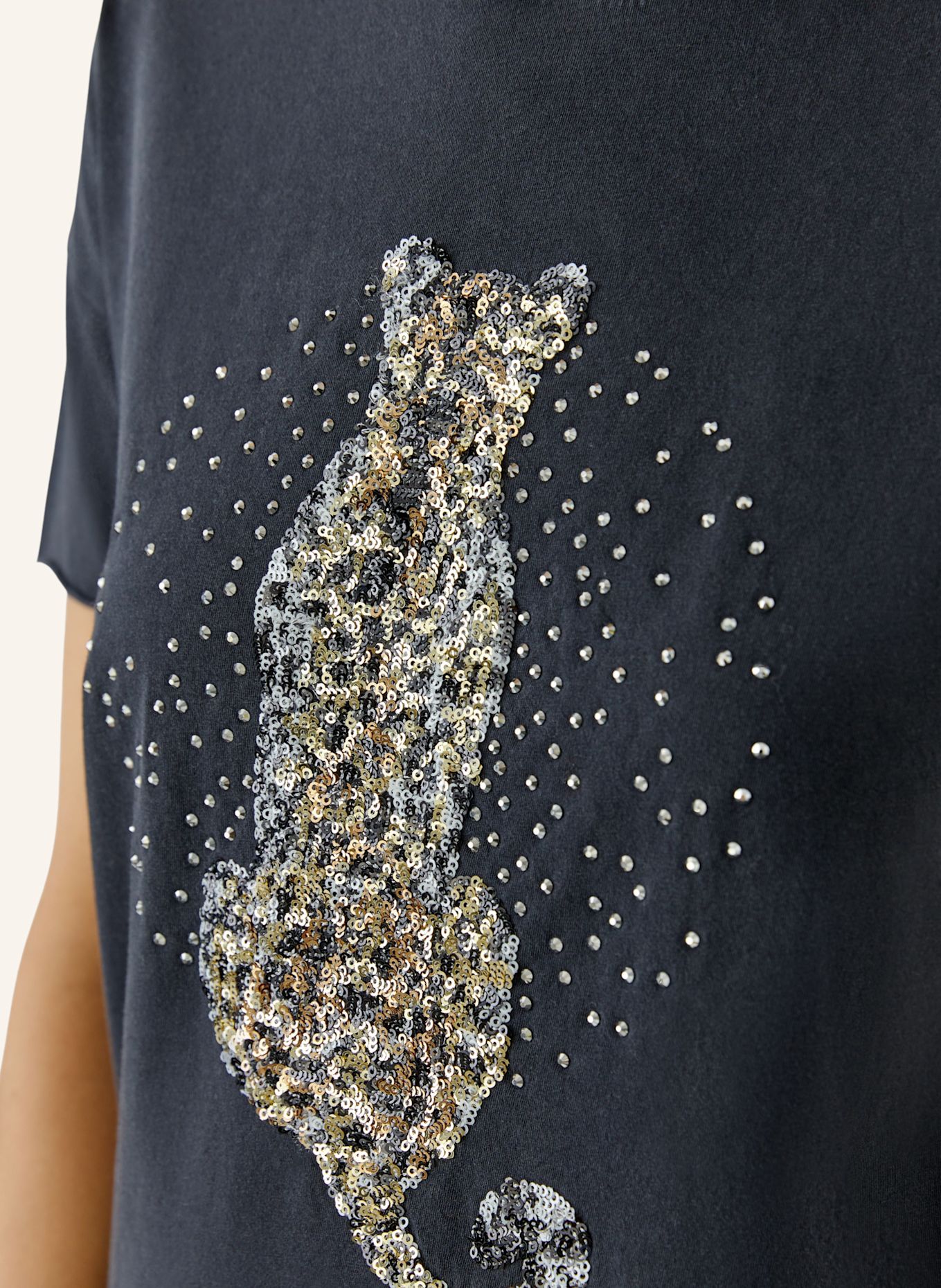 Oui T-shirt: GRIJS
