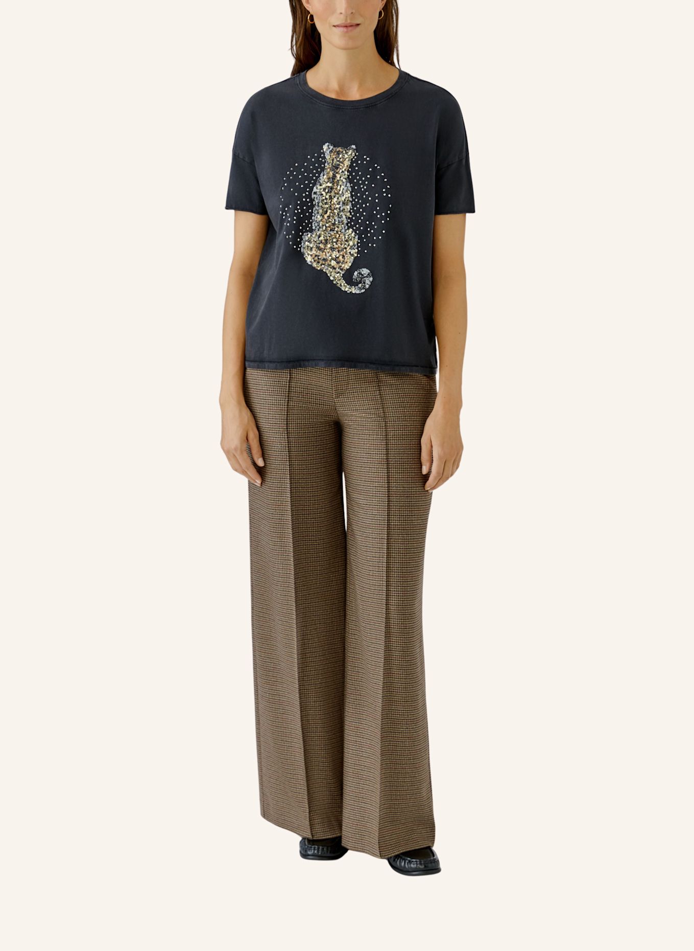 Oui T-shirt: GRIJS