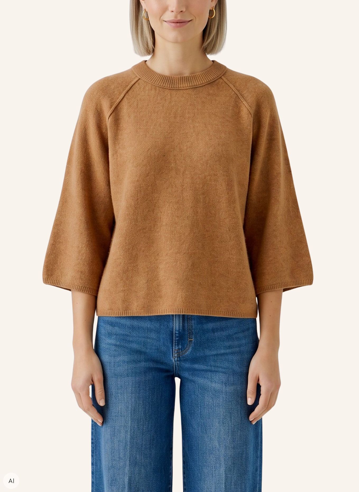 Oui Sweater: BROWN