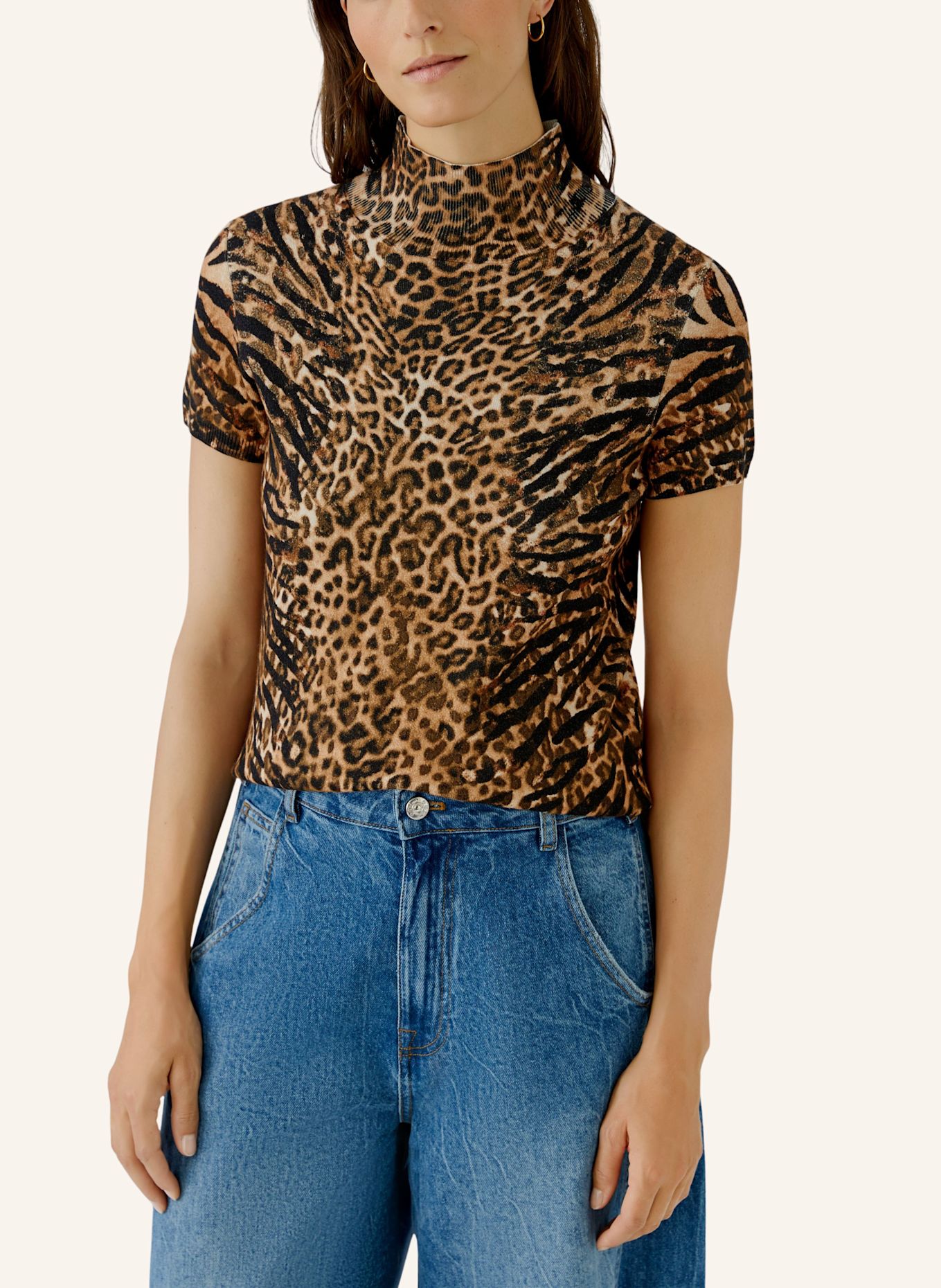 Oui Pullover: BRAUN