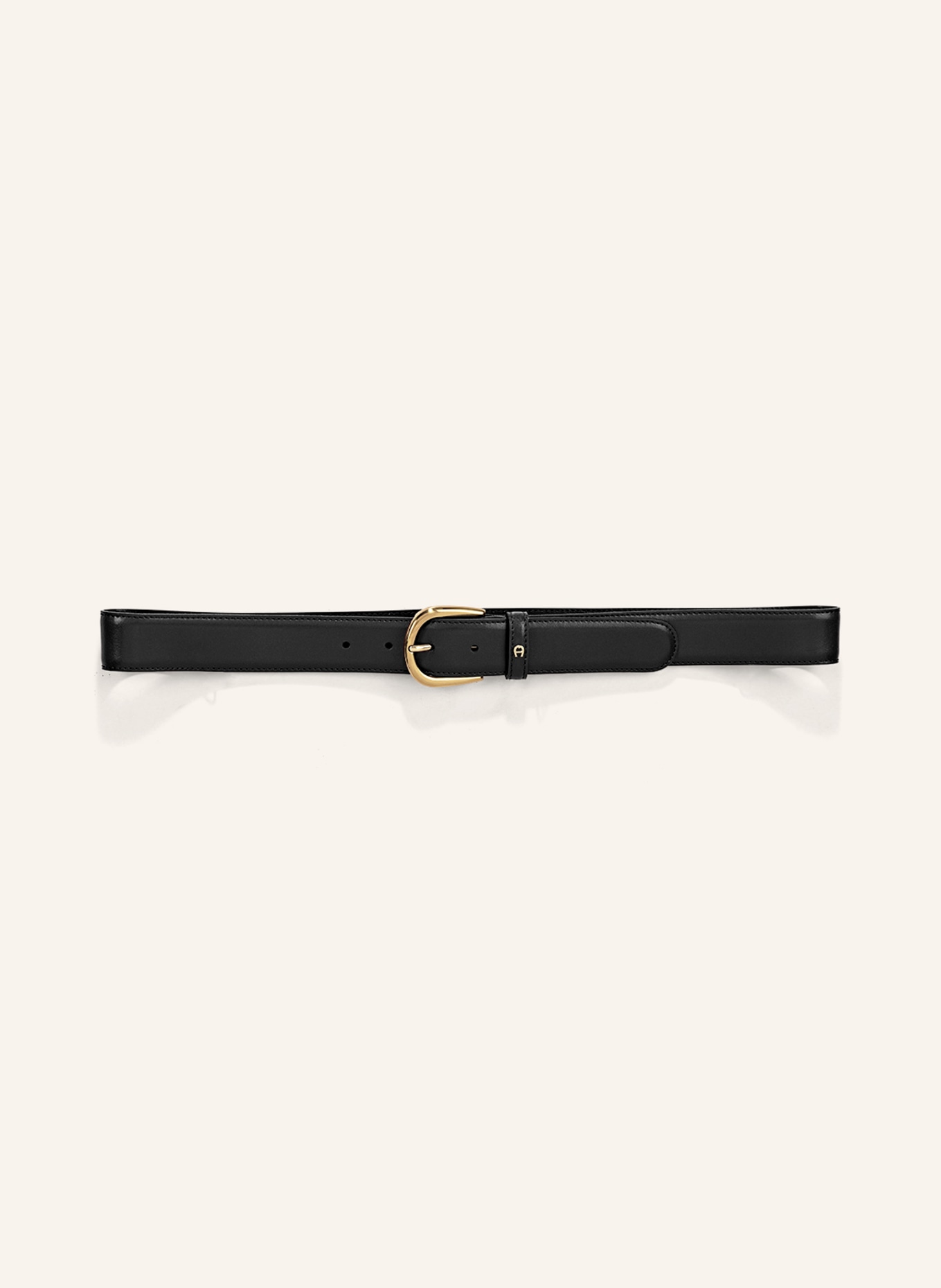 AIGNER Ledergürtel BUSINESS: SCHWARZ